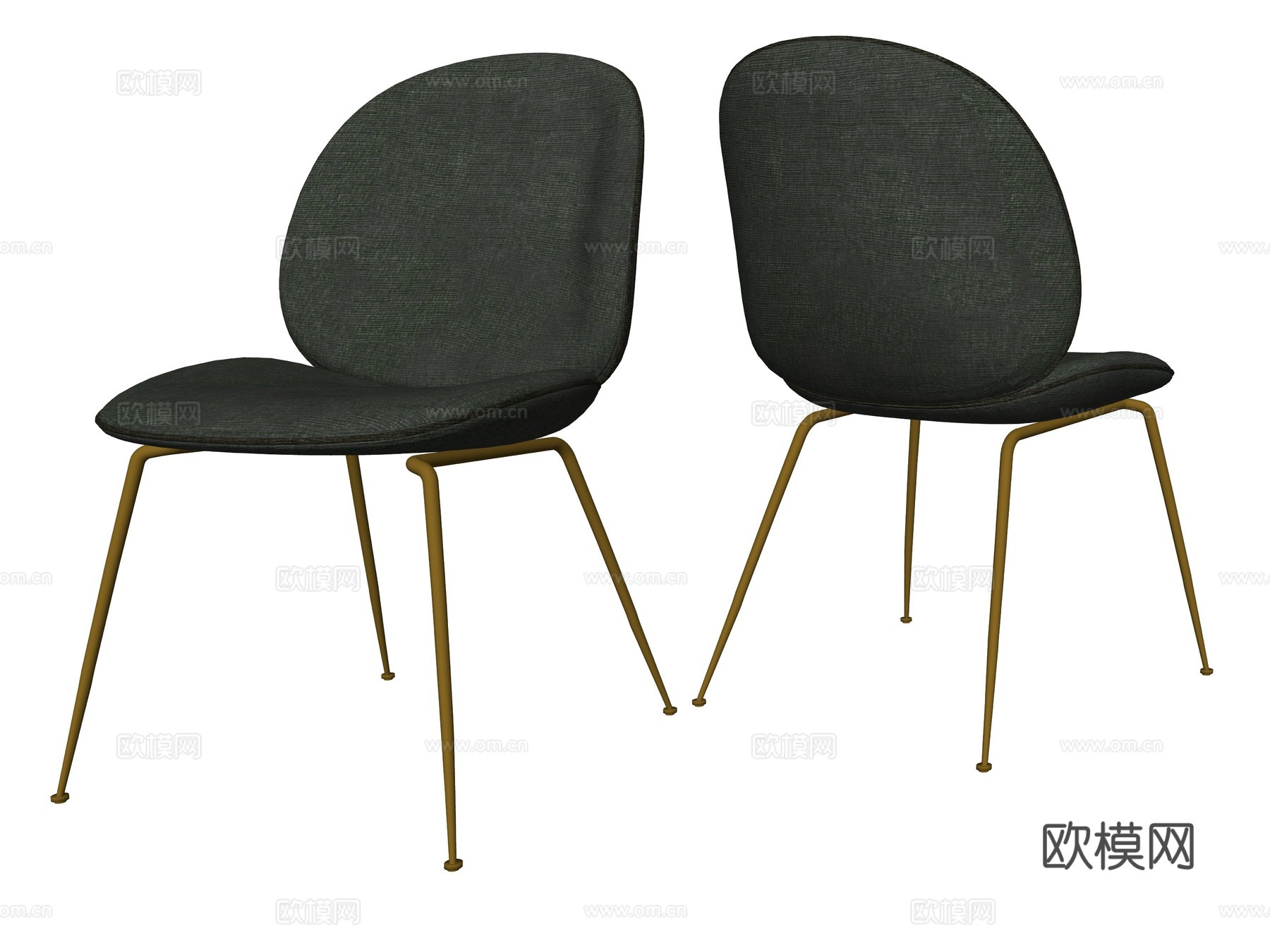 现代单人座椅su模型