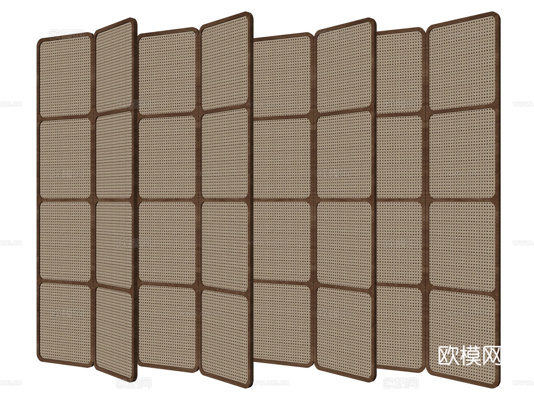 现代室内屏风su模型