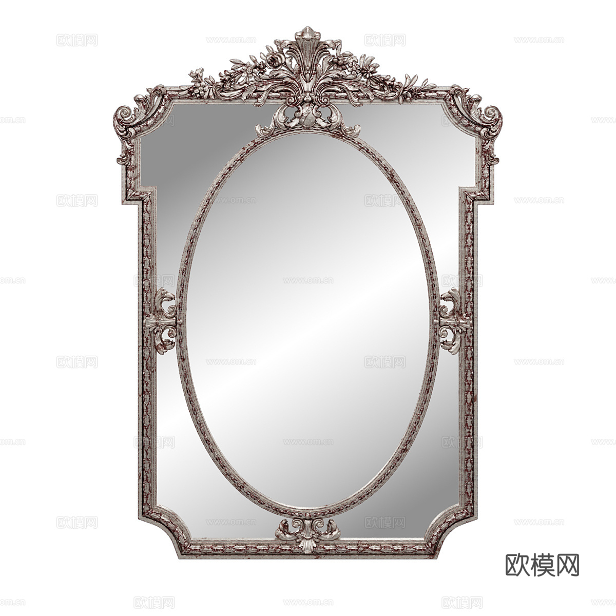 简欧镜子 装饰镜3d模型