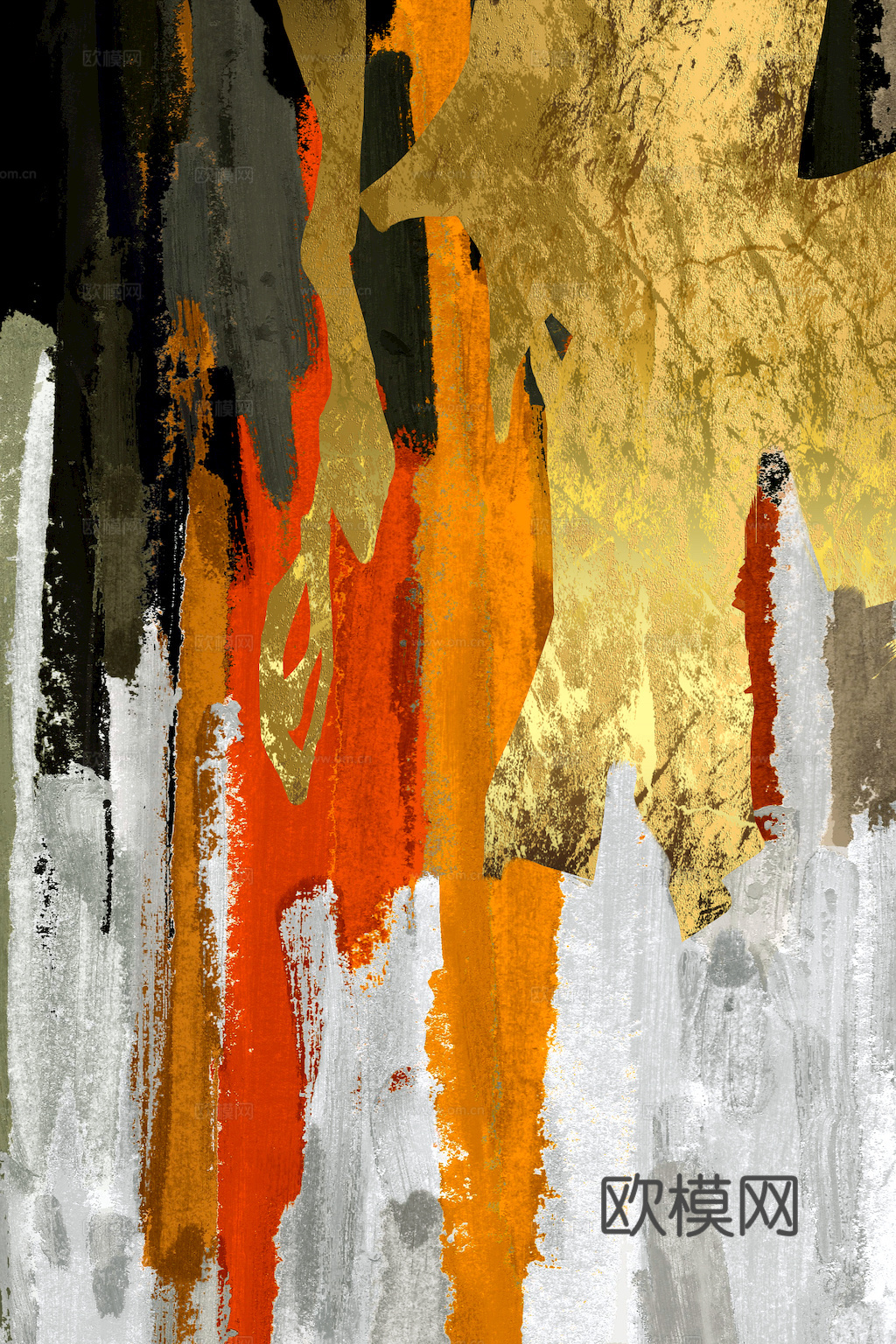 现代抽象画 背景装饰画 艺术画 精裱框画 吉祥挂画 水墨油画