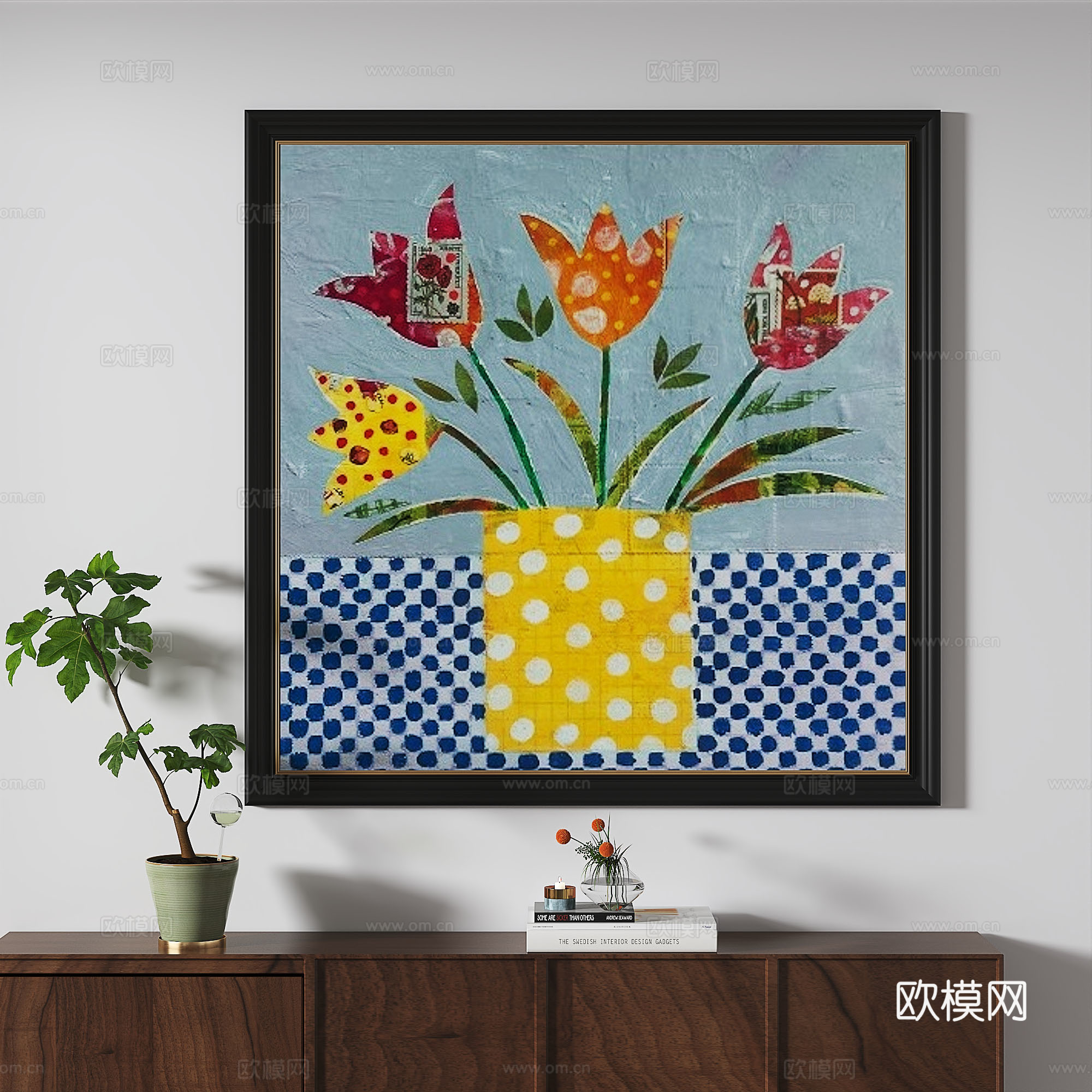 简欧，复古，中古，轻奢，法式，油画，装饰画3d模型