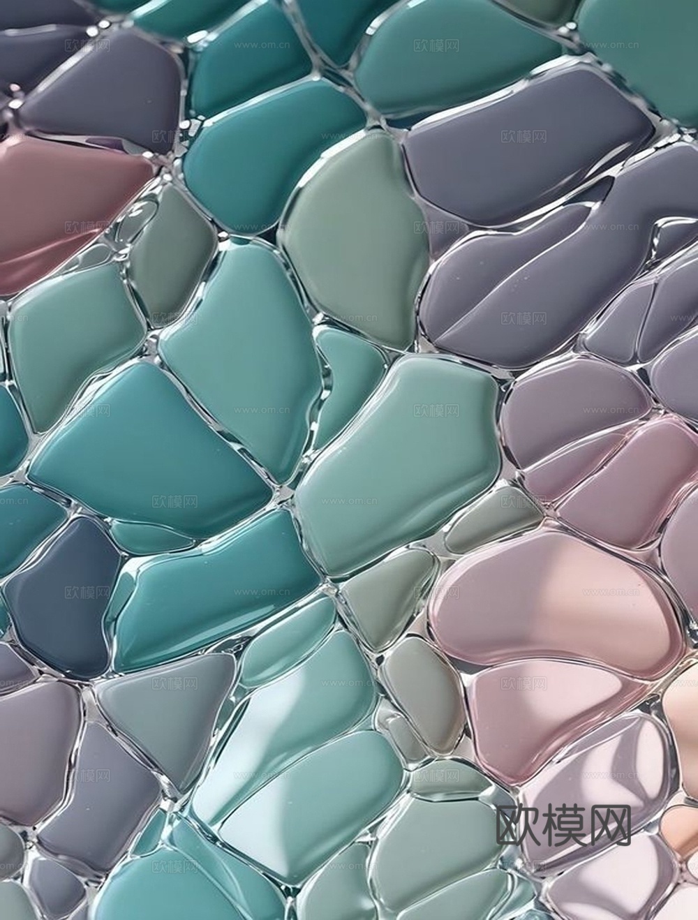 现代轻奢彩色玻璃