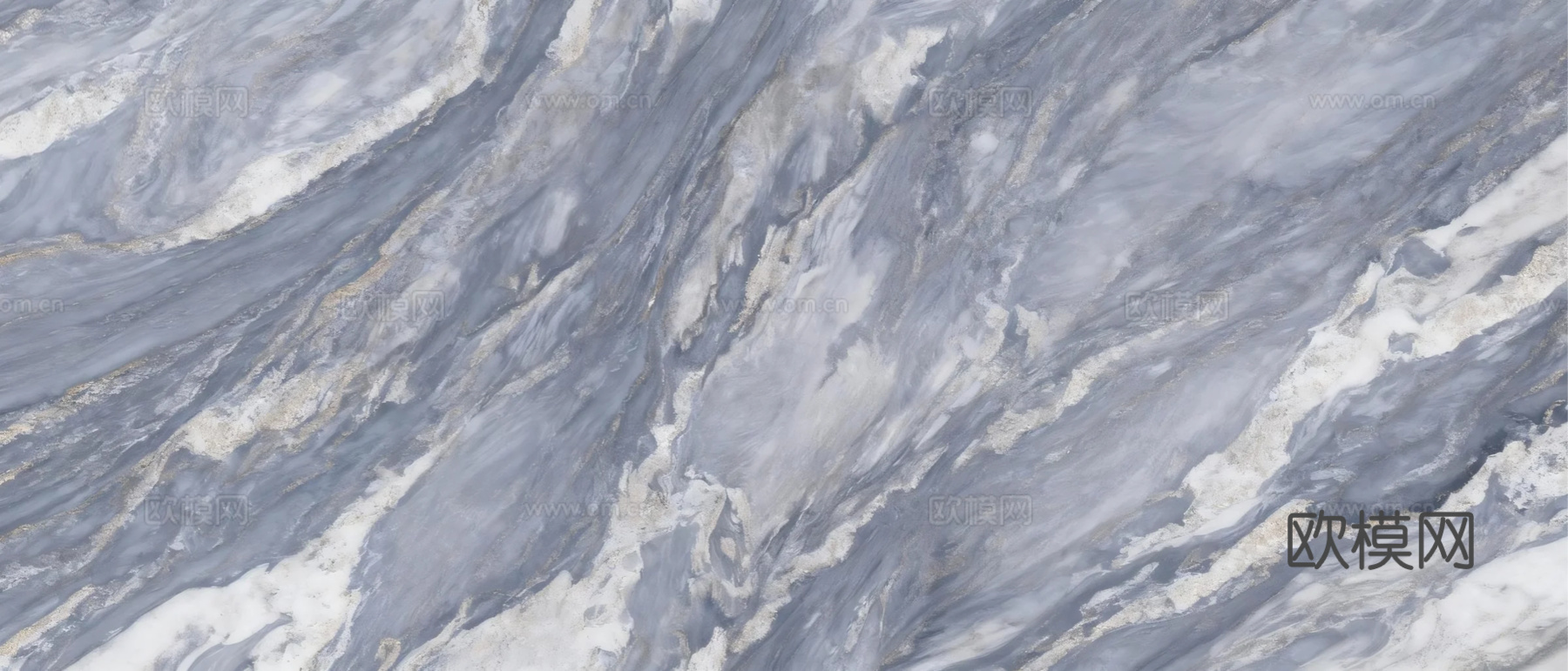 现代轻奢 蓝金沙岩板 蓝色大理石瓷砖岩板 山水大理石