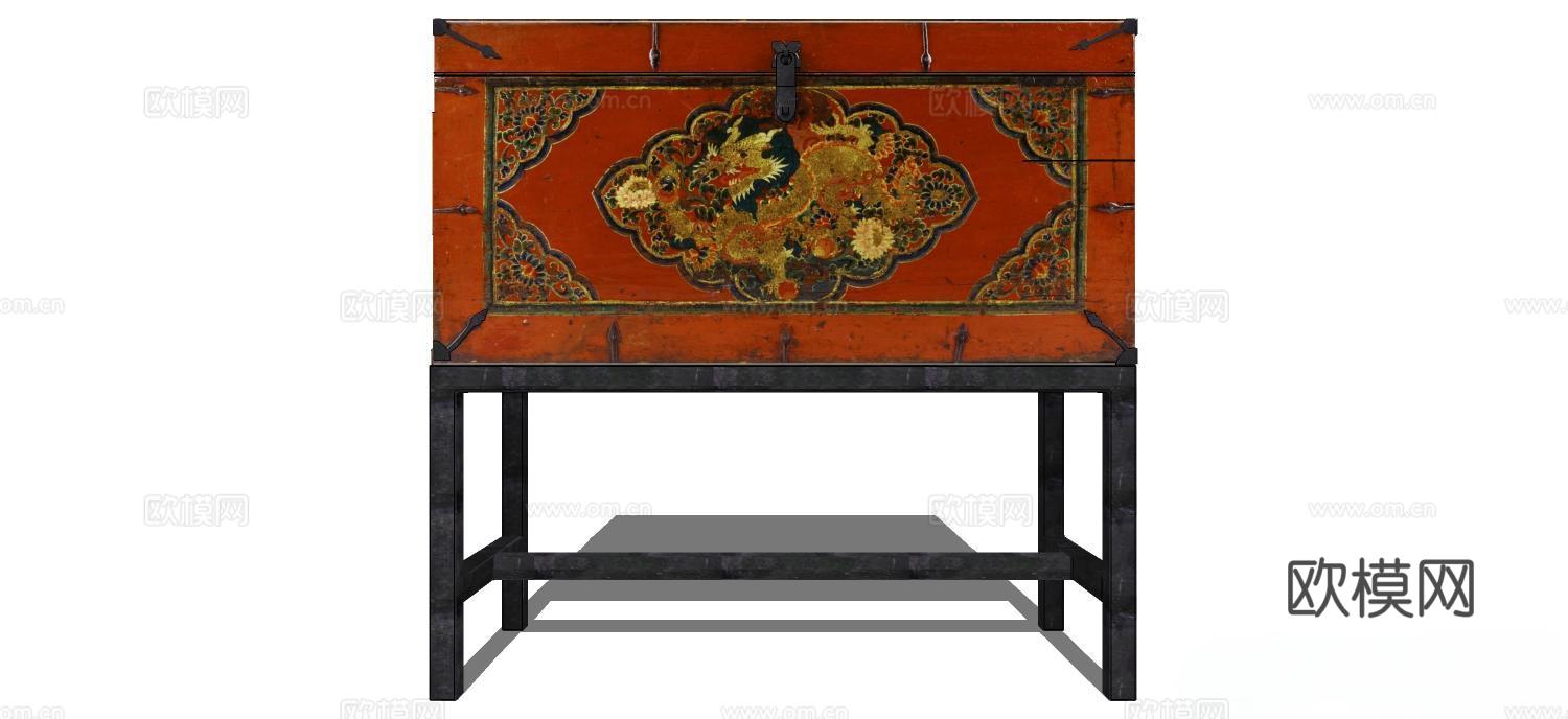 衣柜 实木衣柜 家用衣柜 储物柜su模型