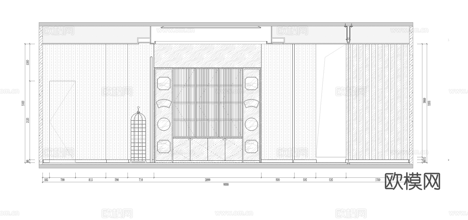 最新5套 茶楼 施工图合集cad施工图