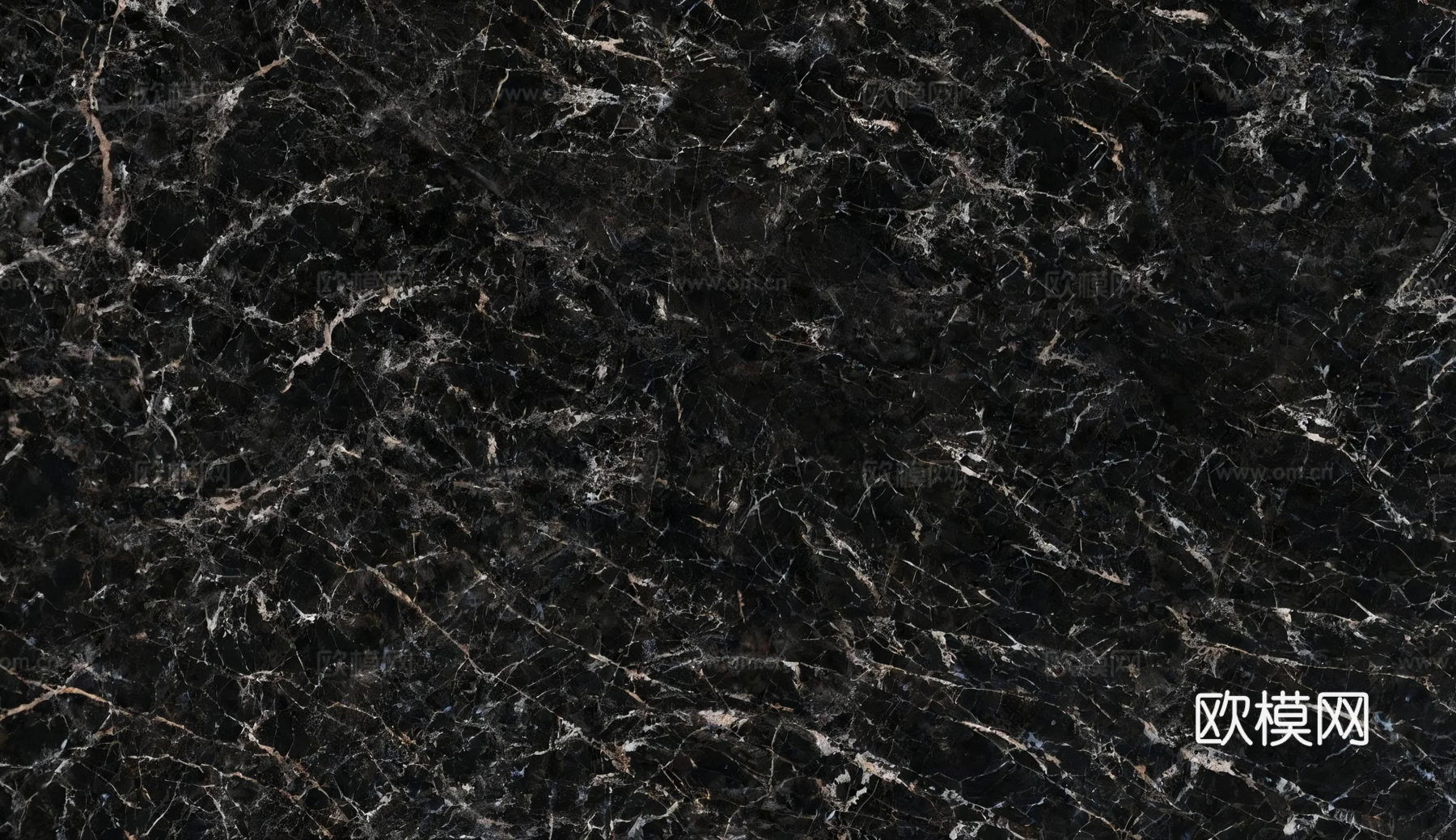 现代简约 黑色大理石瓷砖岩板 黑白根大理石