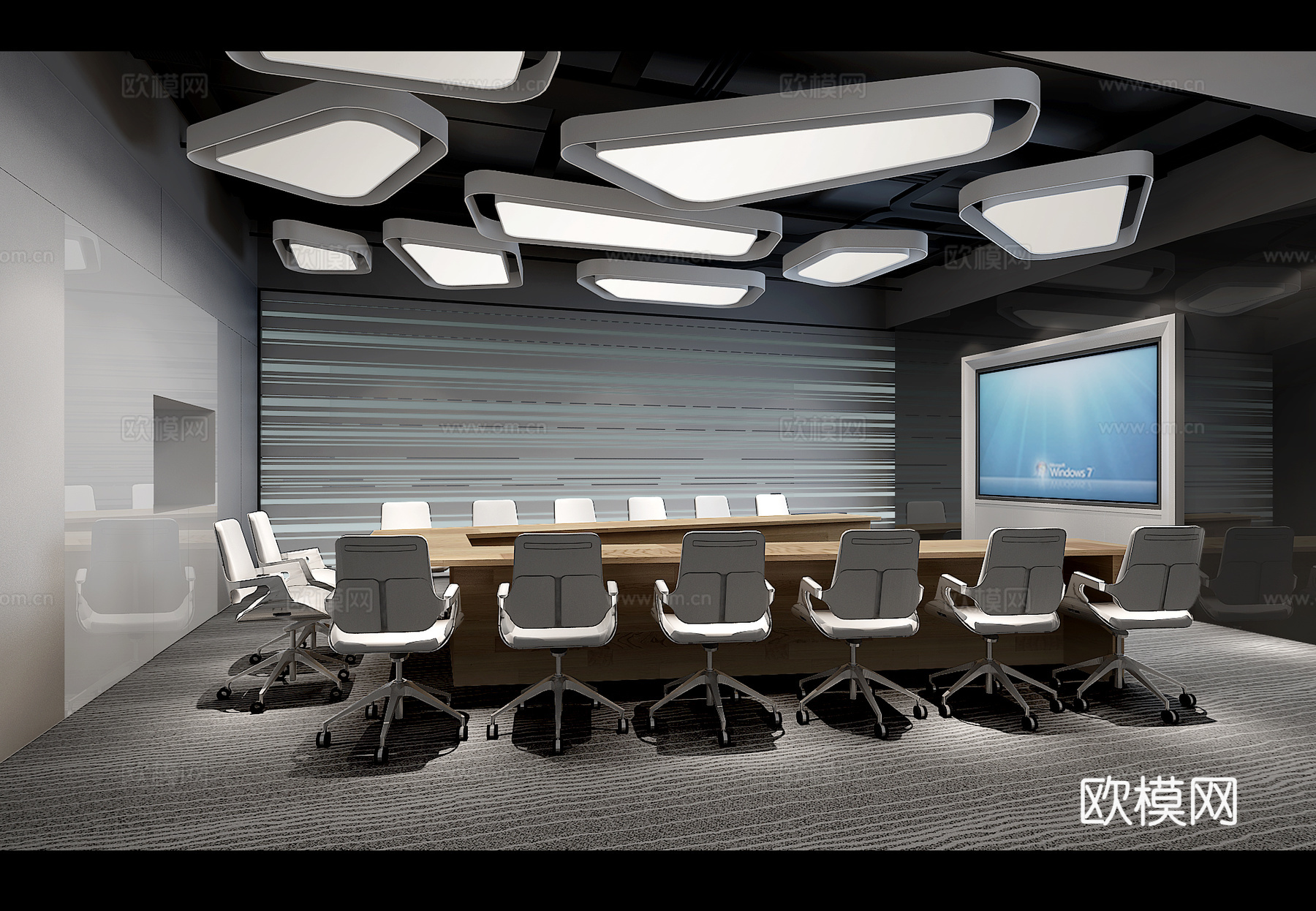 杭州办公室施工图cad施工图