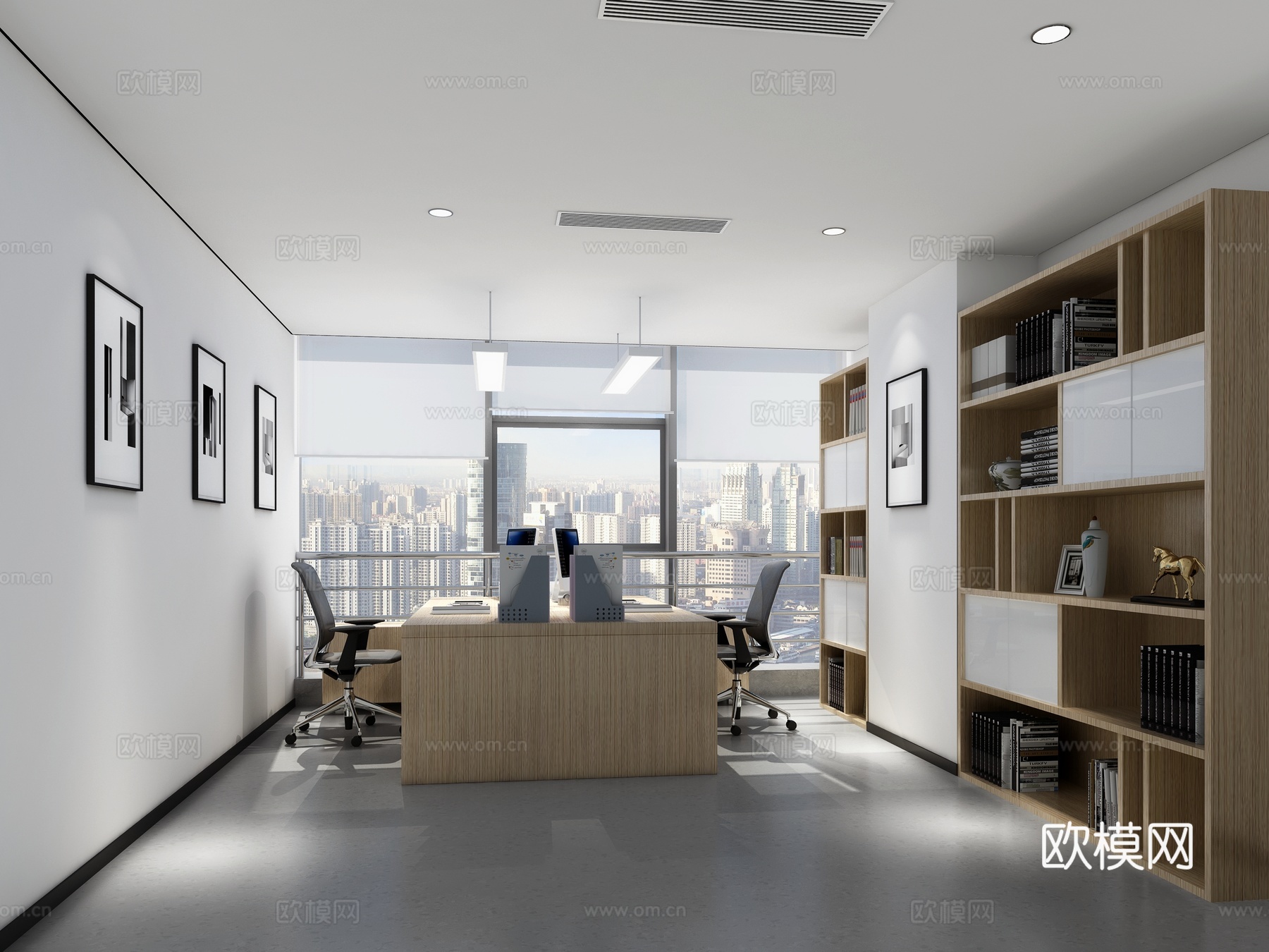 经理办公室3d模型下载