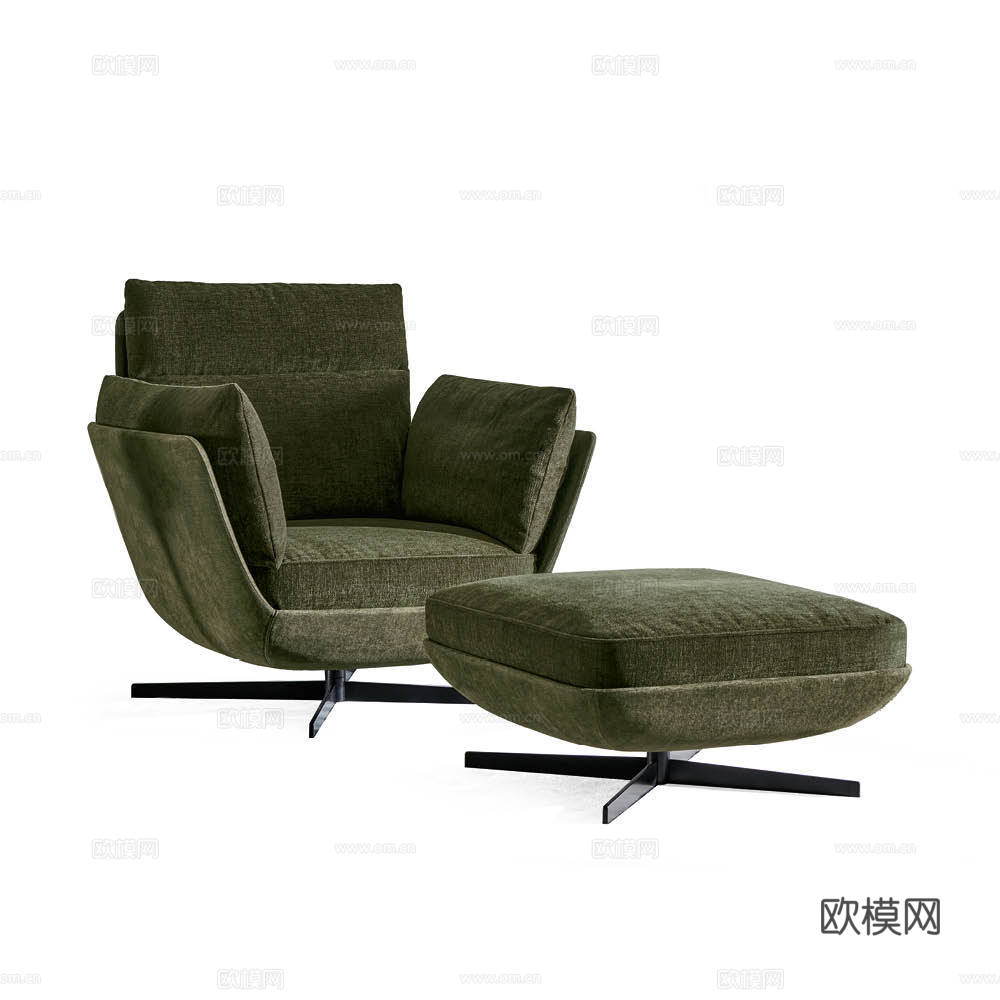 Twils现代休闲椅su模型