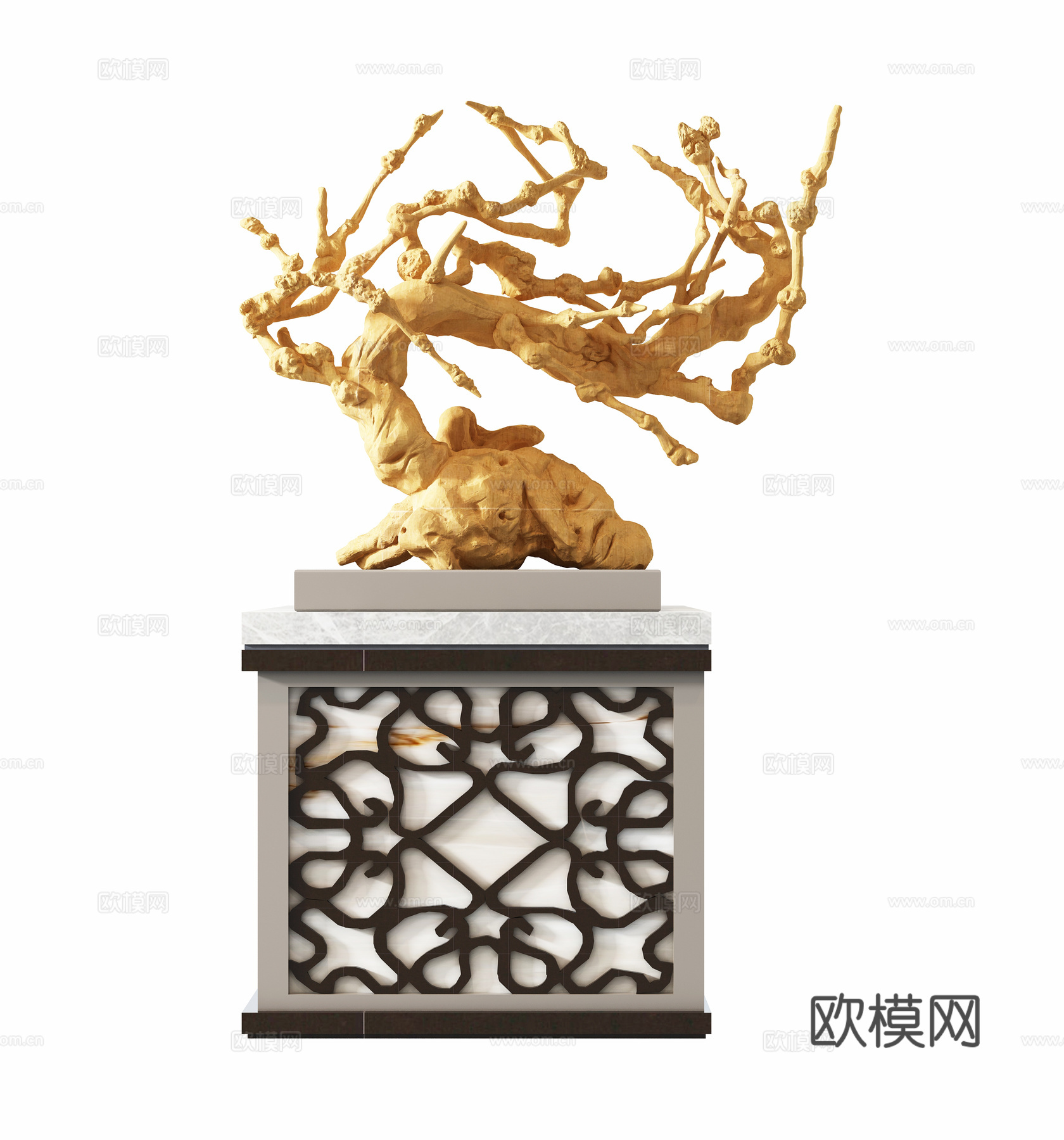 中式装饰摆件3d模型