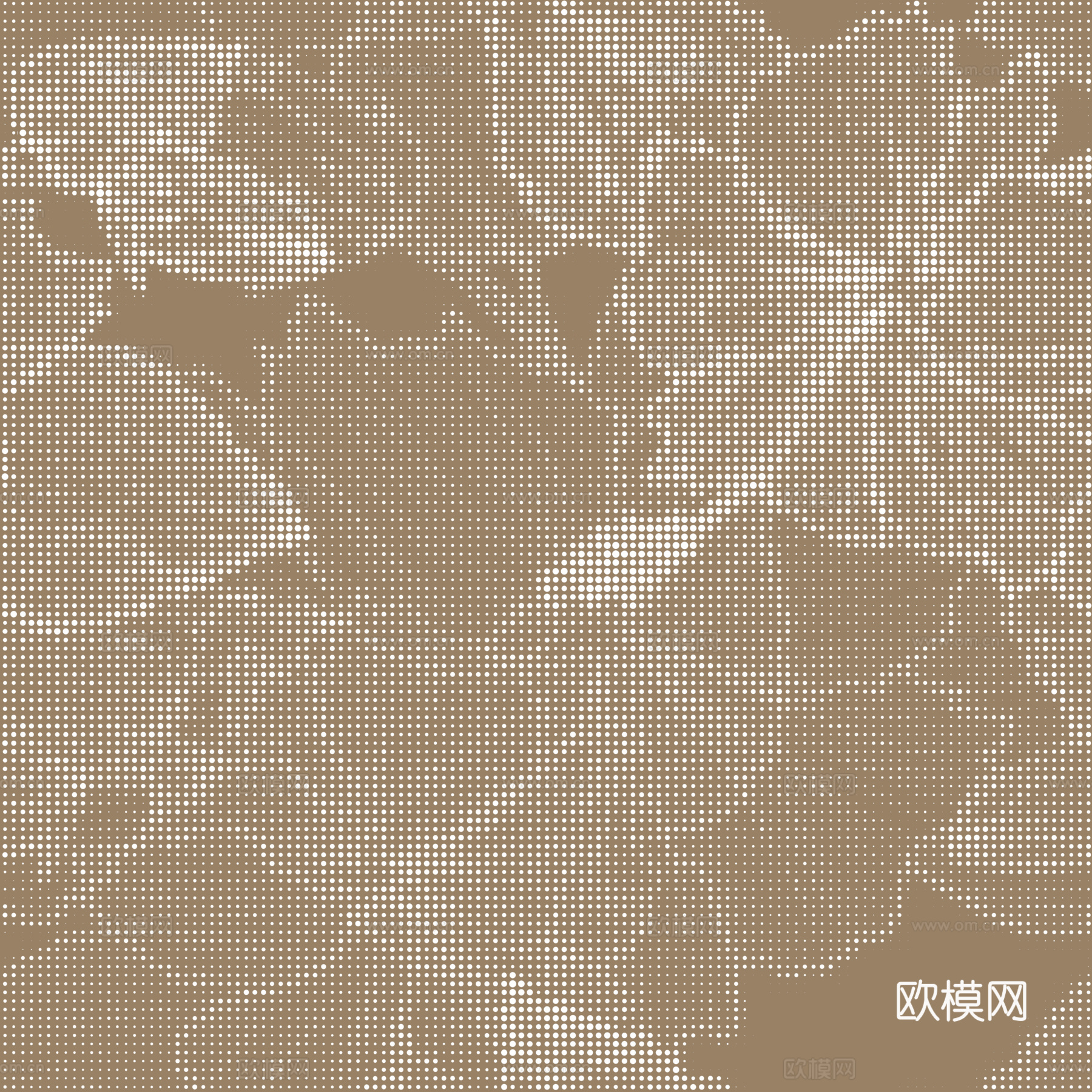 现代轻奢无缝花朵图案穿孔板 无缝几何图案渐变穿孔板