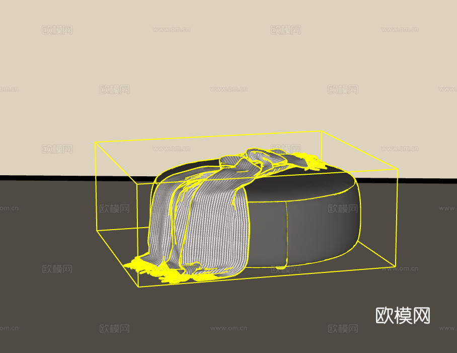 休闲沙发su模型