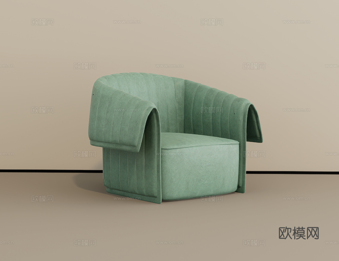 单人沙发su模型