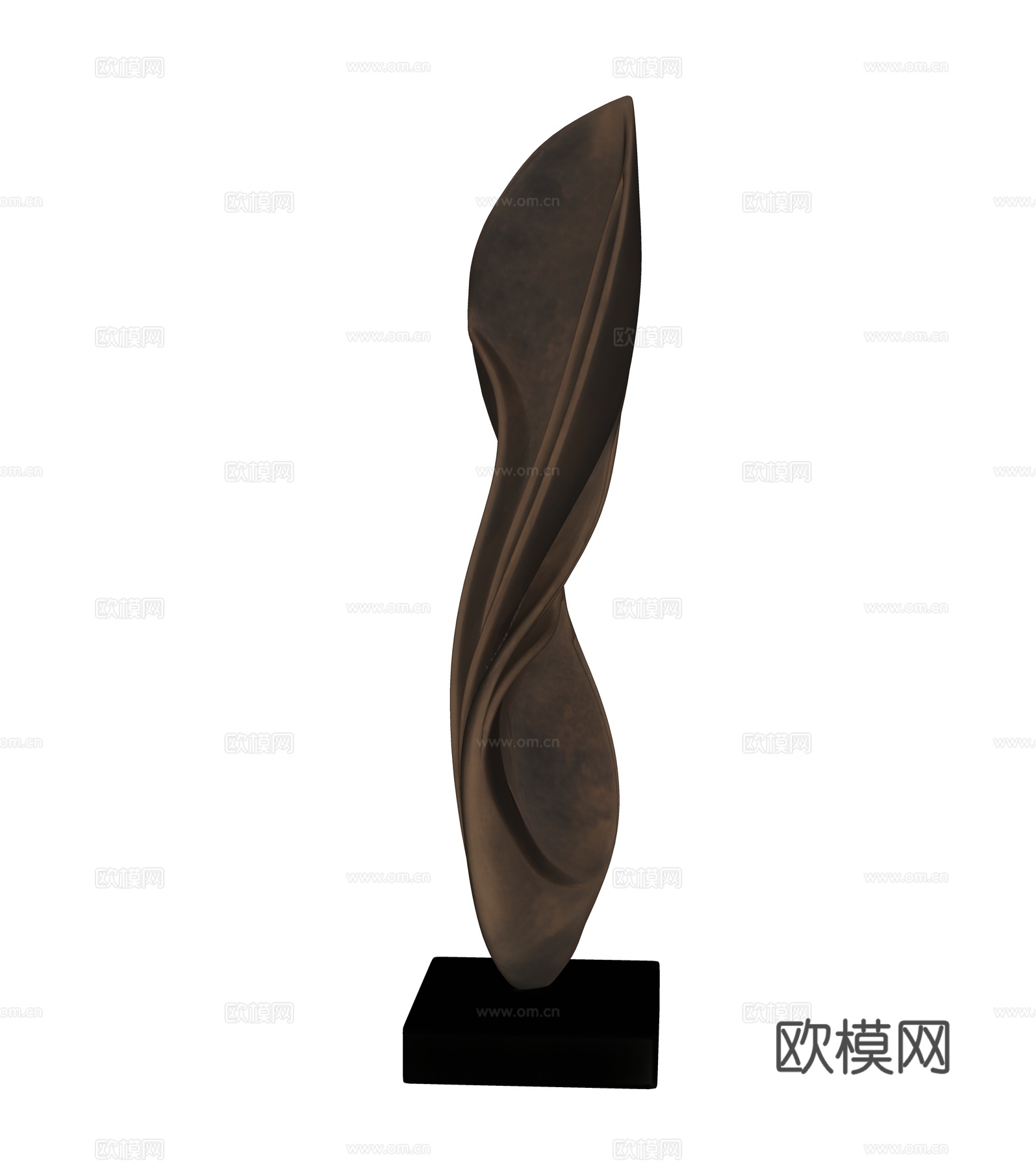 金属雕塑摆件su模型