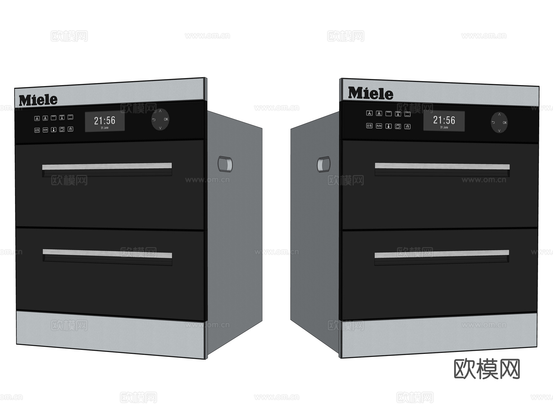 现代消毒柜 嵌入式消毒柜 智能消毒柜 消毒碗柜 高温消毒柜su模型