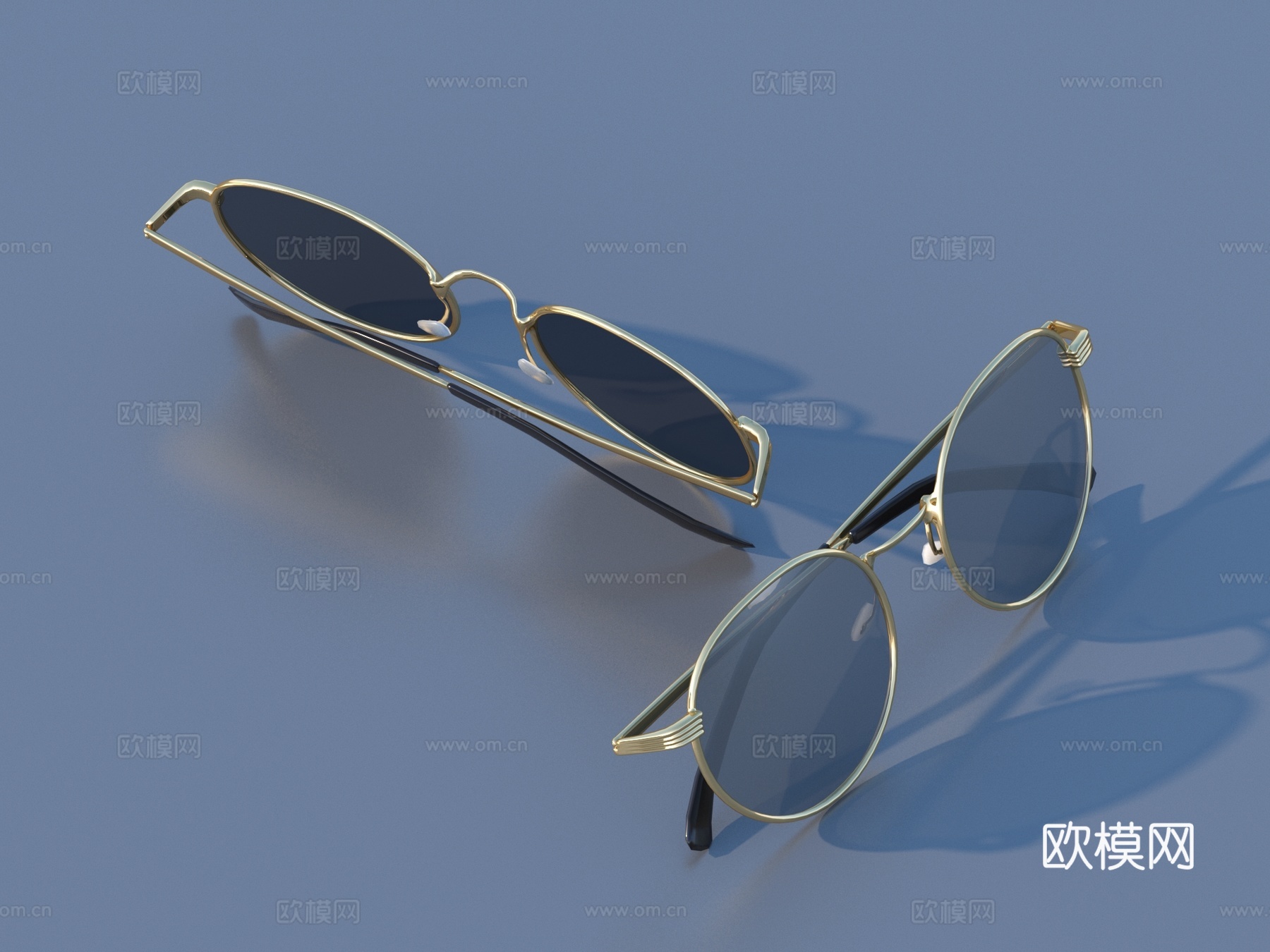 眼镜 墨镜 太阳镜 防晒镜 近视镜3d模型