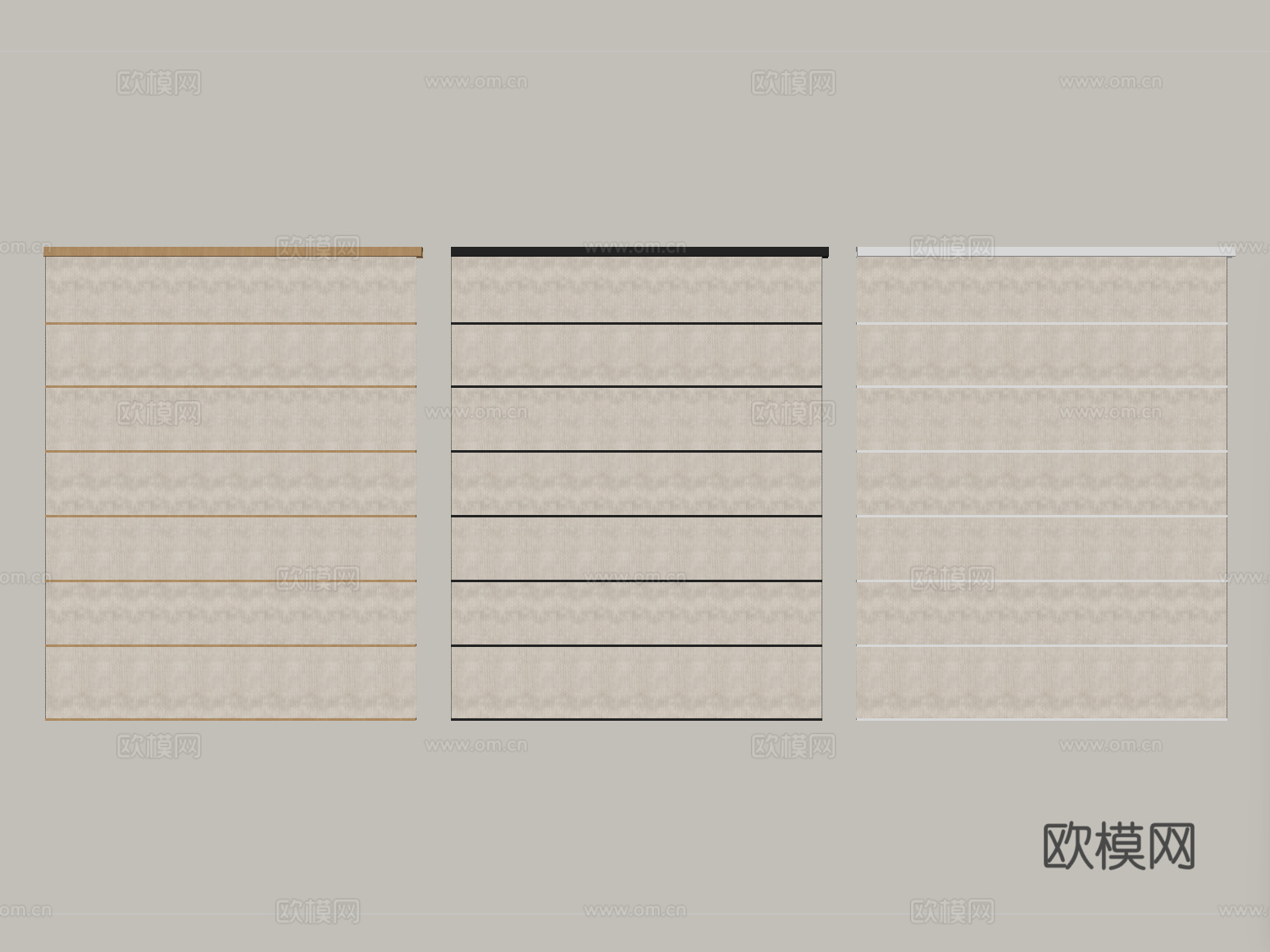 现代卷帘 布帘 罗马帘su模型