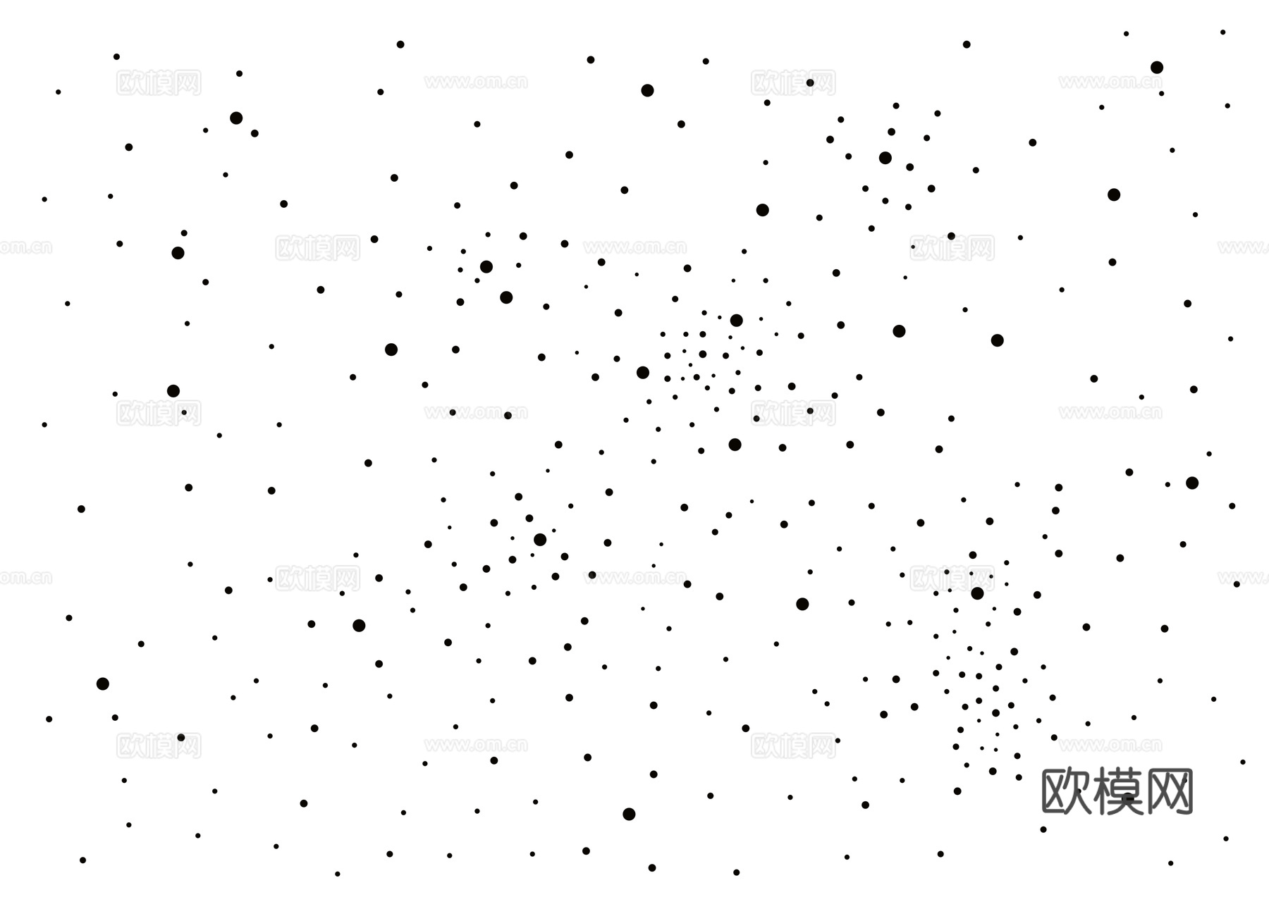 现代工业黑白凹凸不规则冲孔板