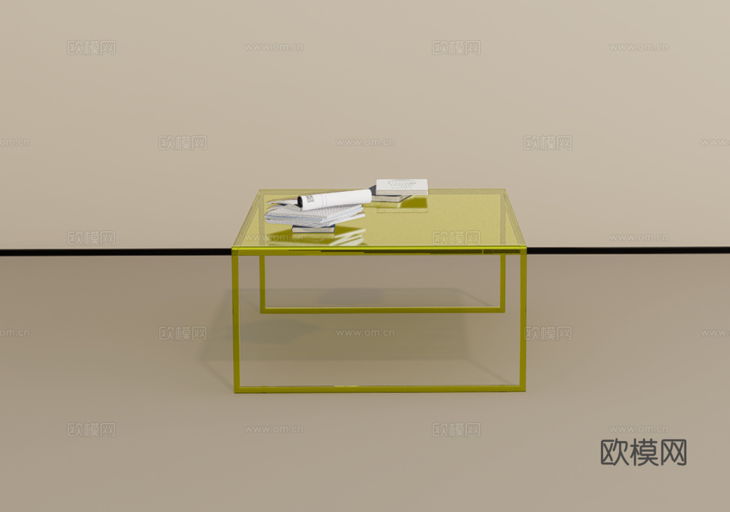 茶几su模型