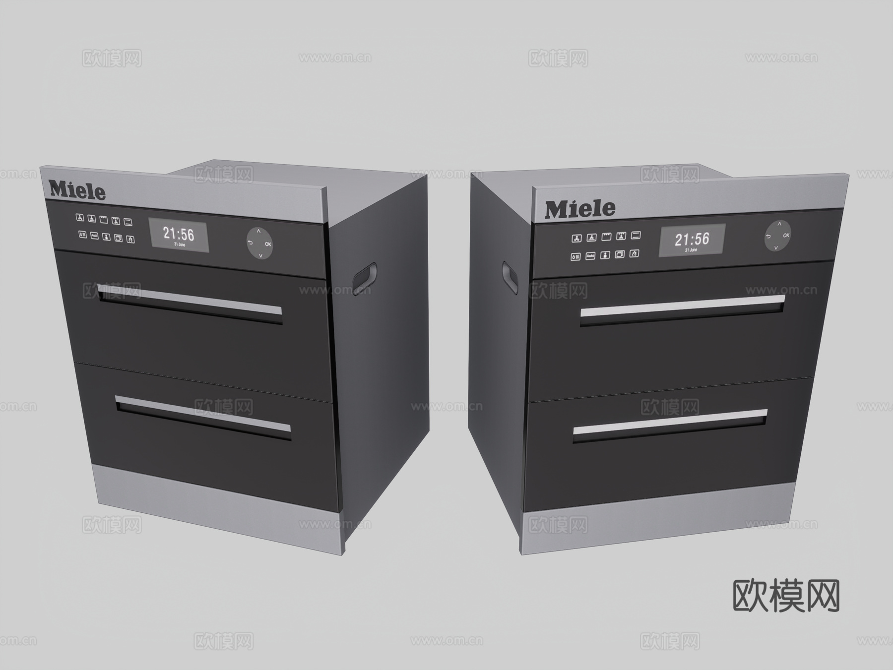 现代消毒柜 嵌入式消毒柜 智能消毒柜 消毒碗柜 高温消毒柜su模型