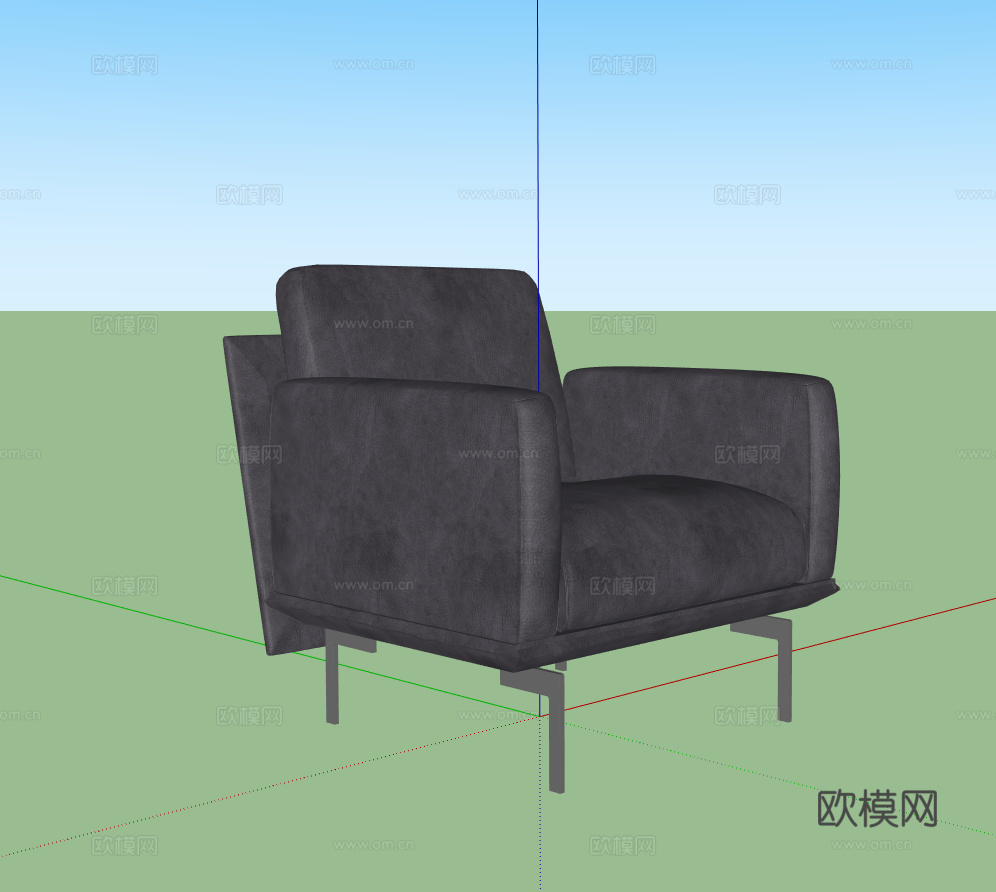 Twils现代休闲椅su模型