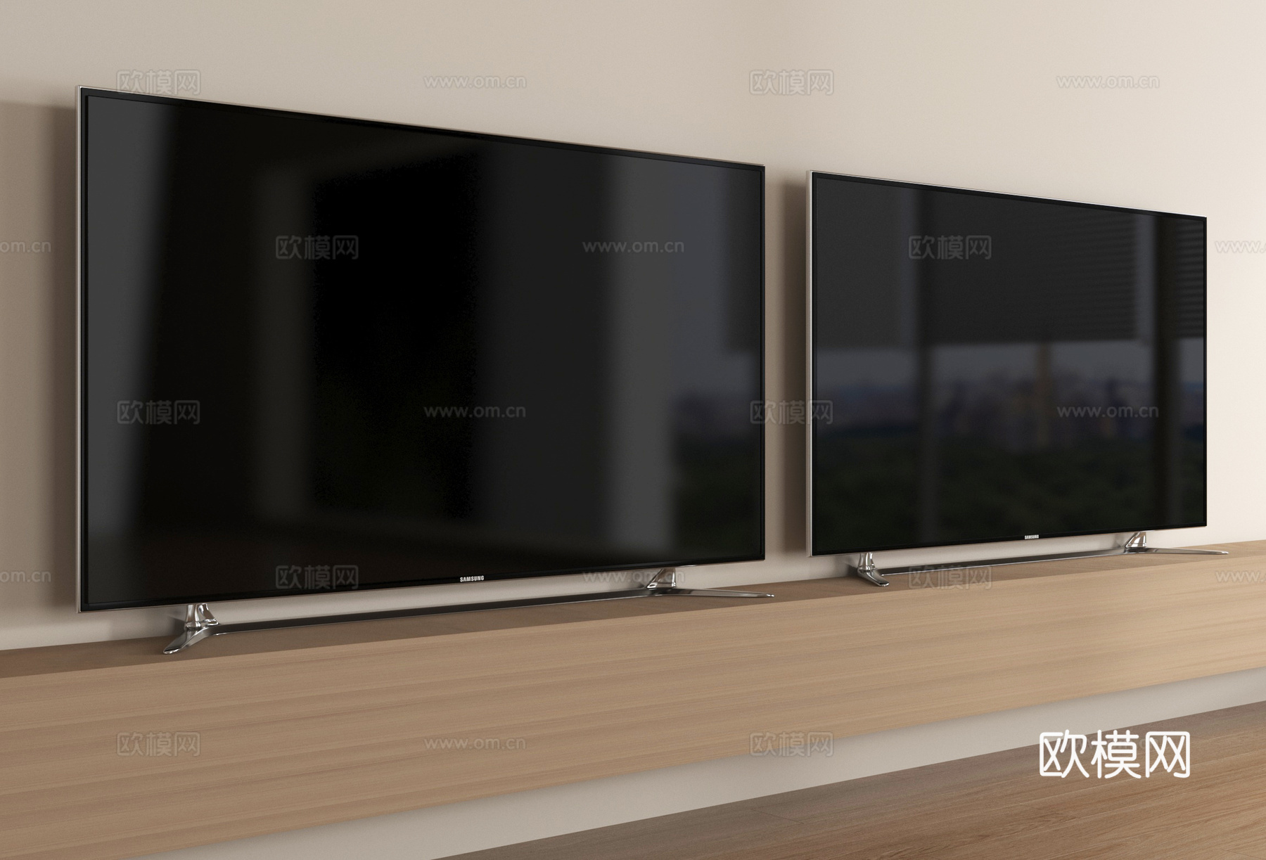 现代电视 液晶电视su模型