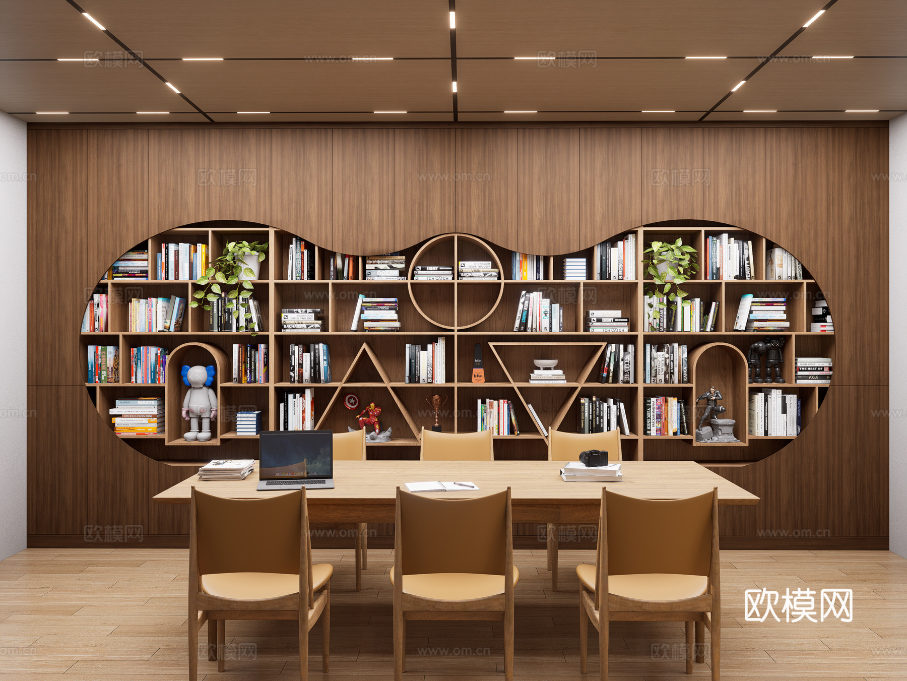 现代创意书柜 创意书架 展柜展架 置物架装饰架 图书馆书柜su模型su模型