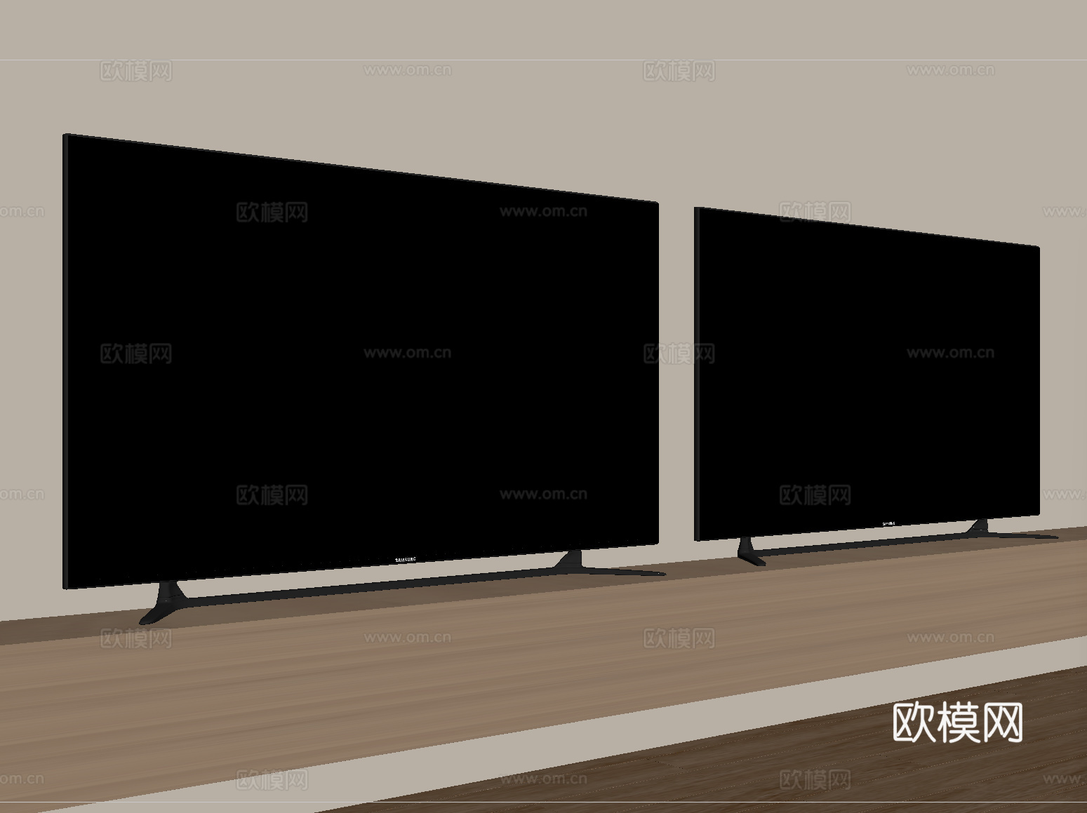 现代电视 液晶电视su模型