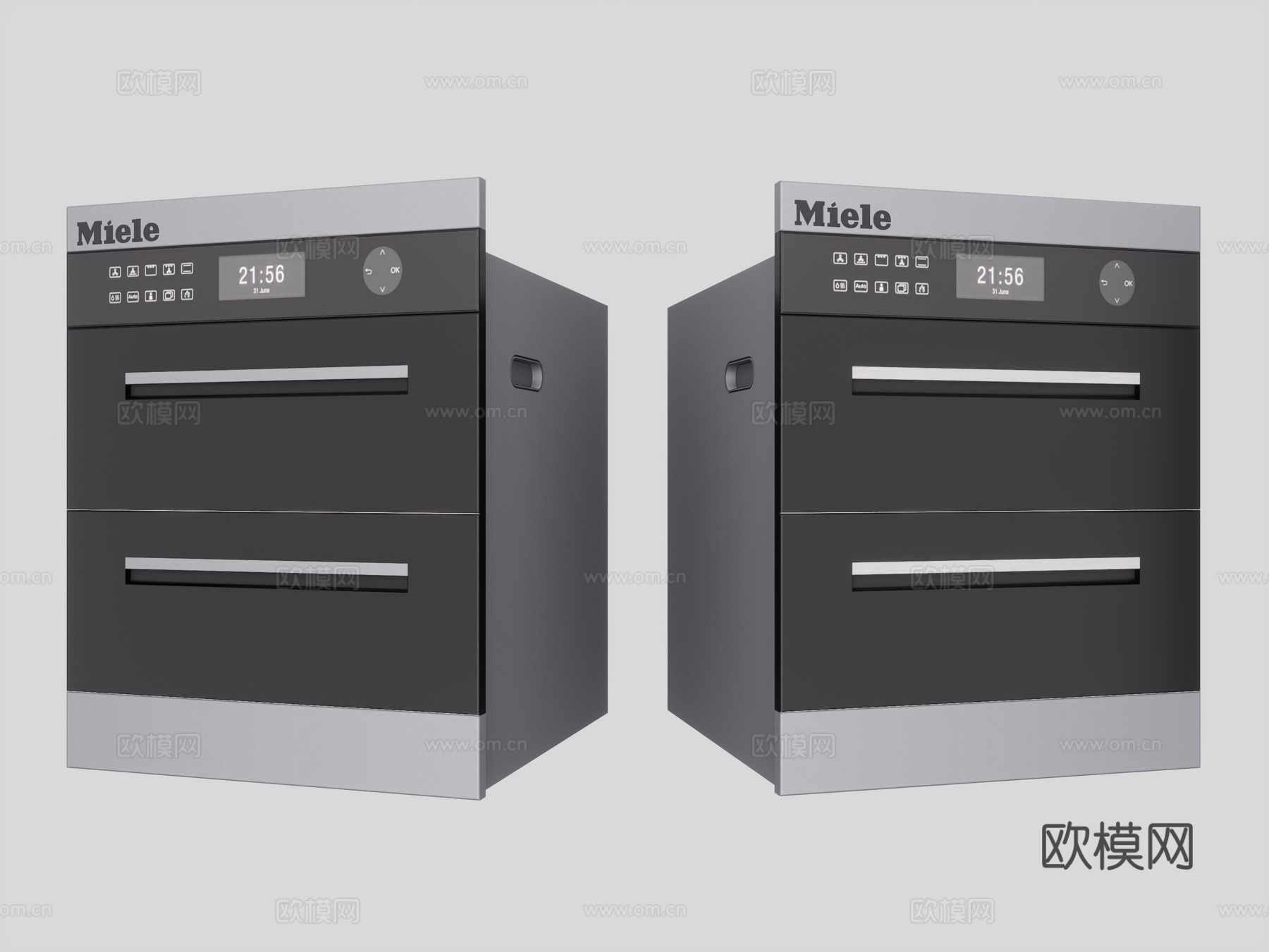 现代消毒柜 嵌入式消毒柜 智能消毒柜 消毒碗柜 高温消毒柜su模型