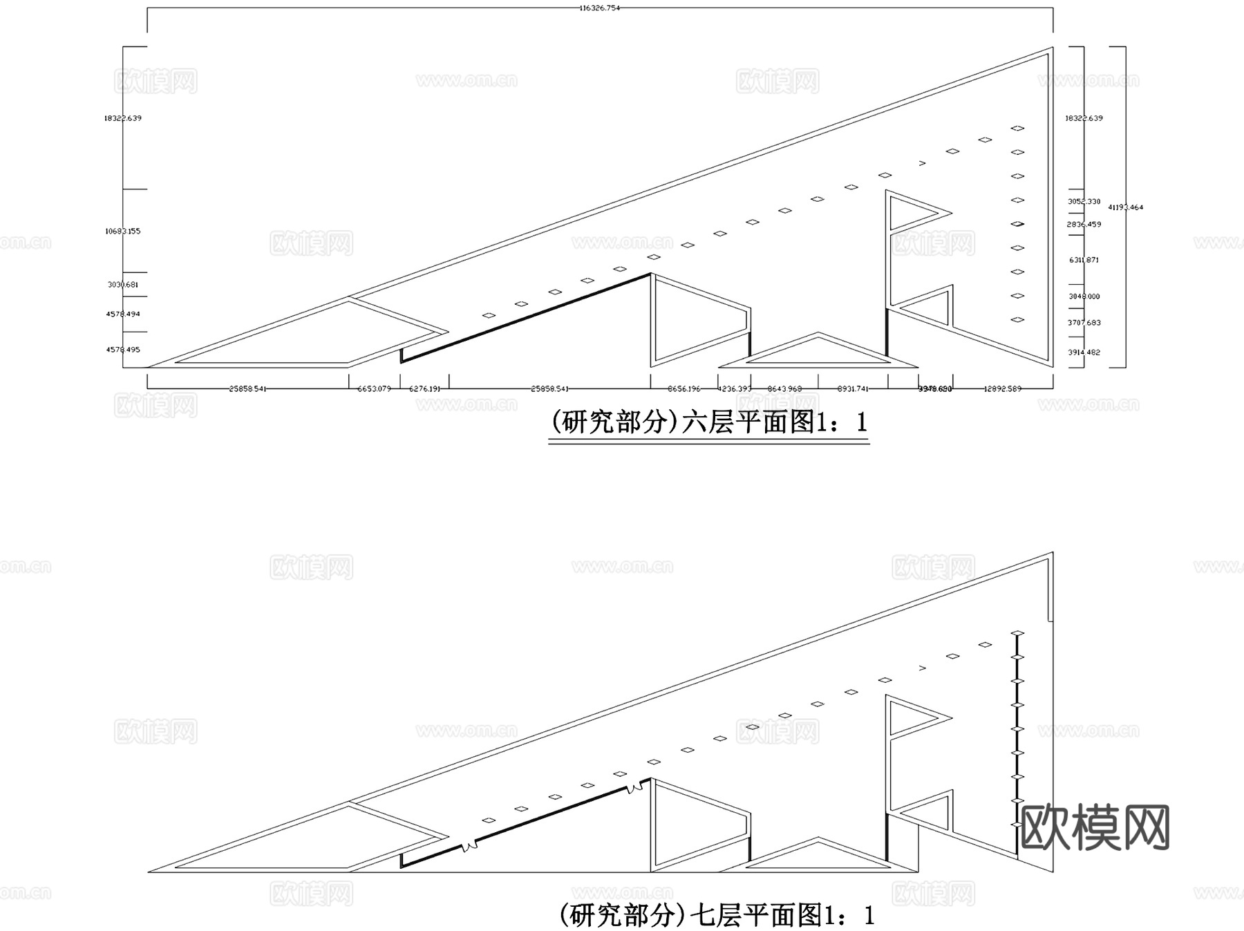 华盛顿国家美术馆东馆建筑CAD施工图+SUcad施工图