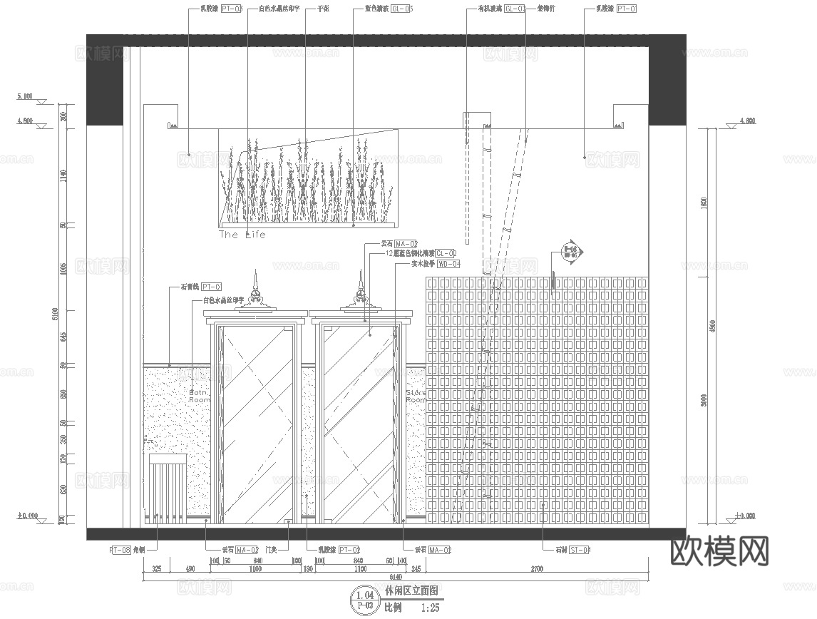 最新25套 美容院 足浴店  施工图合集cad施工图