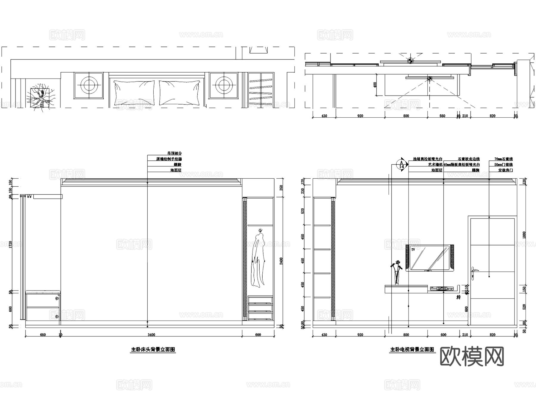 华润合肥幸福里3-15平层室内家装CAD施工图cad施工图