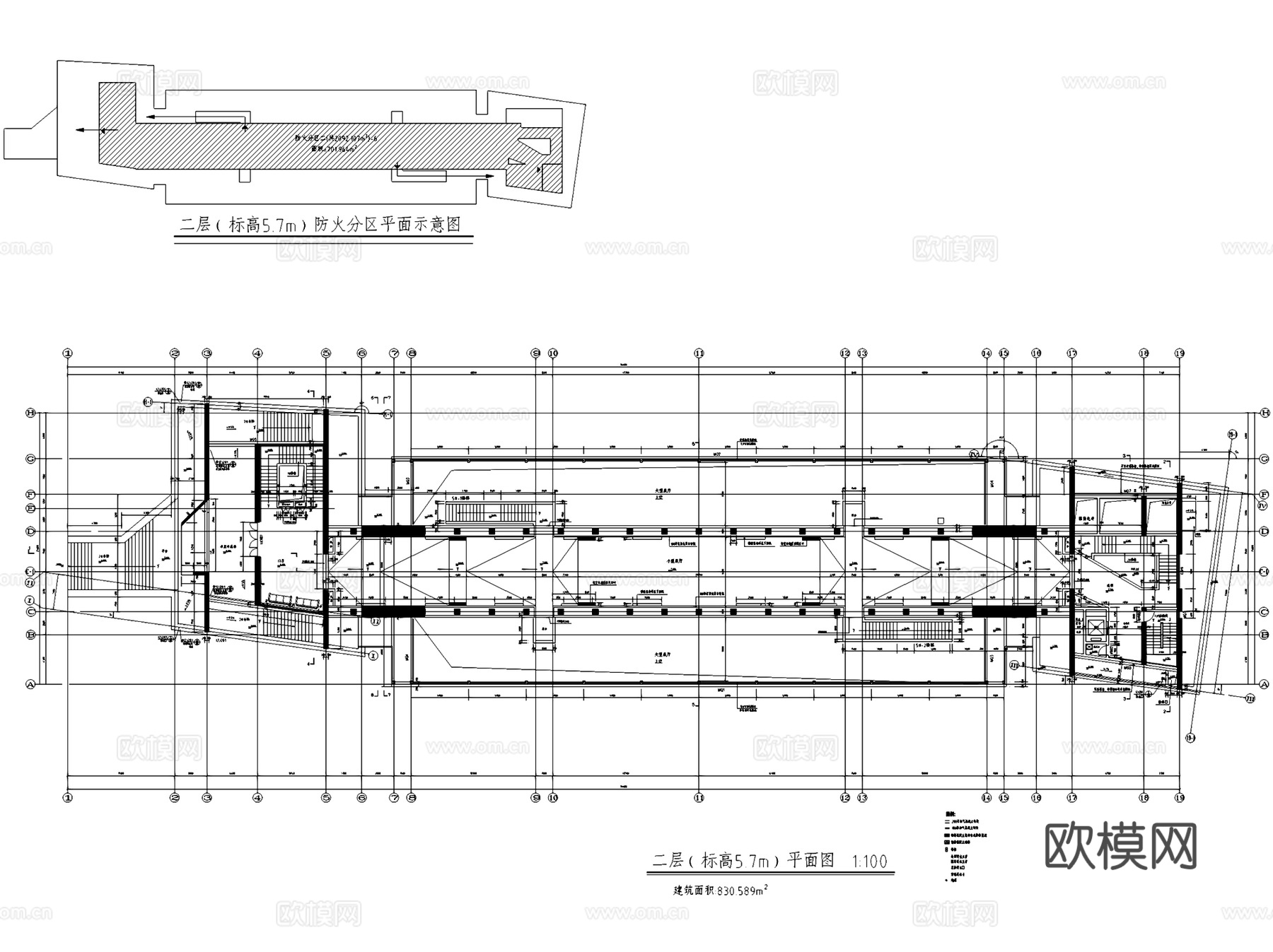 吉首美术馆建筑及相关专业CAD施工图cad施工图