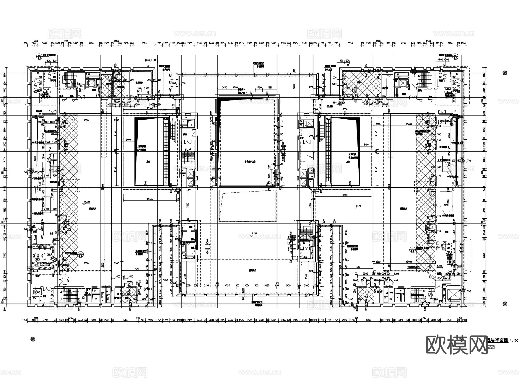 天津滨海现代美术馆建筑CAD施工图整套cad施工图