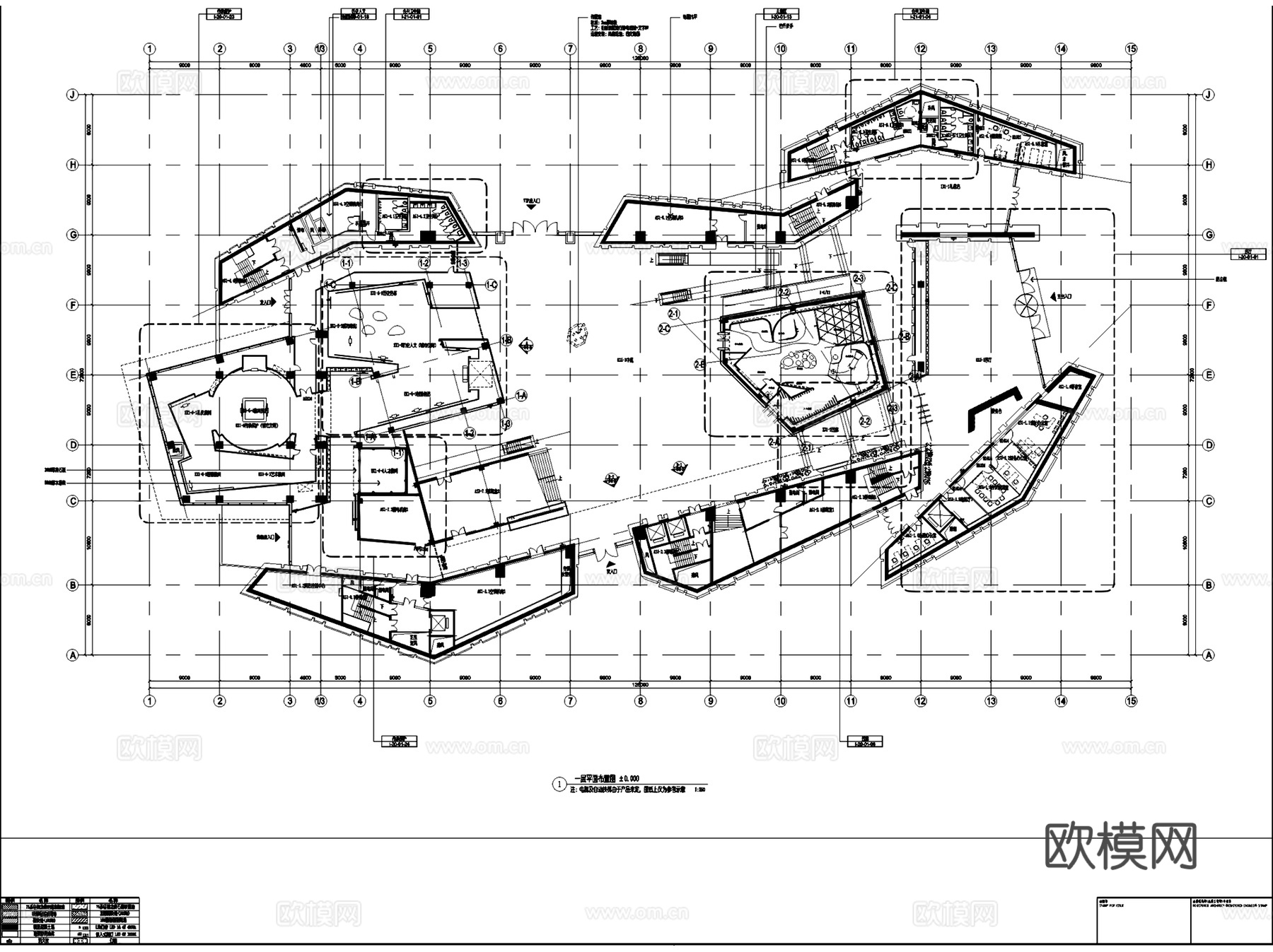 黄山城市展示馆展陈装饰室内工装CAD施工图整套+文本cad施工图