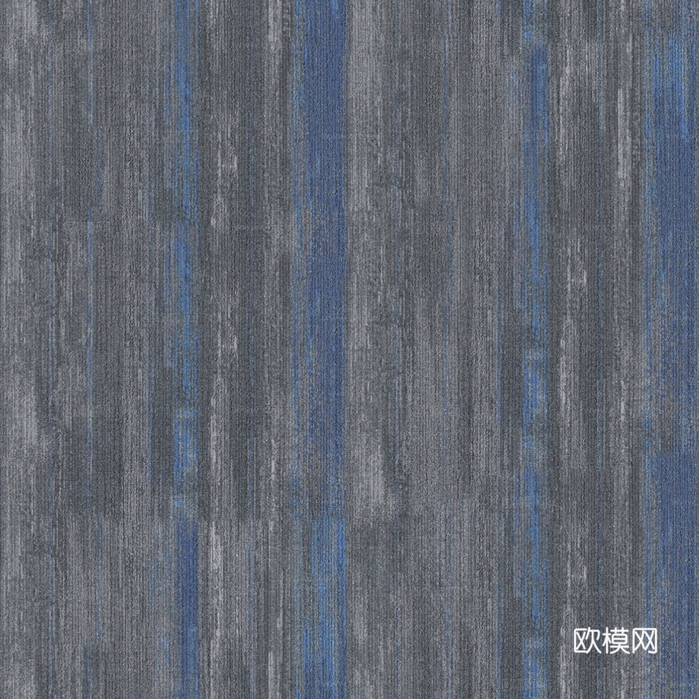 现代无缝简约地毯蓝色毛麻办公地毯