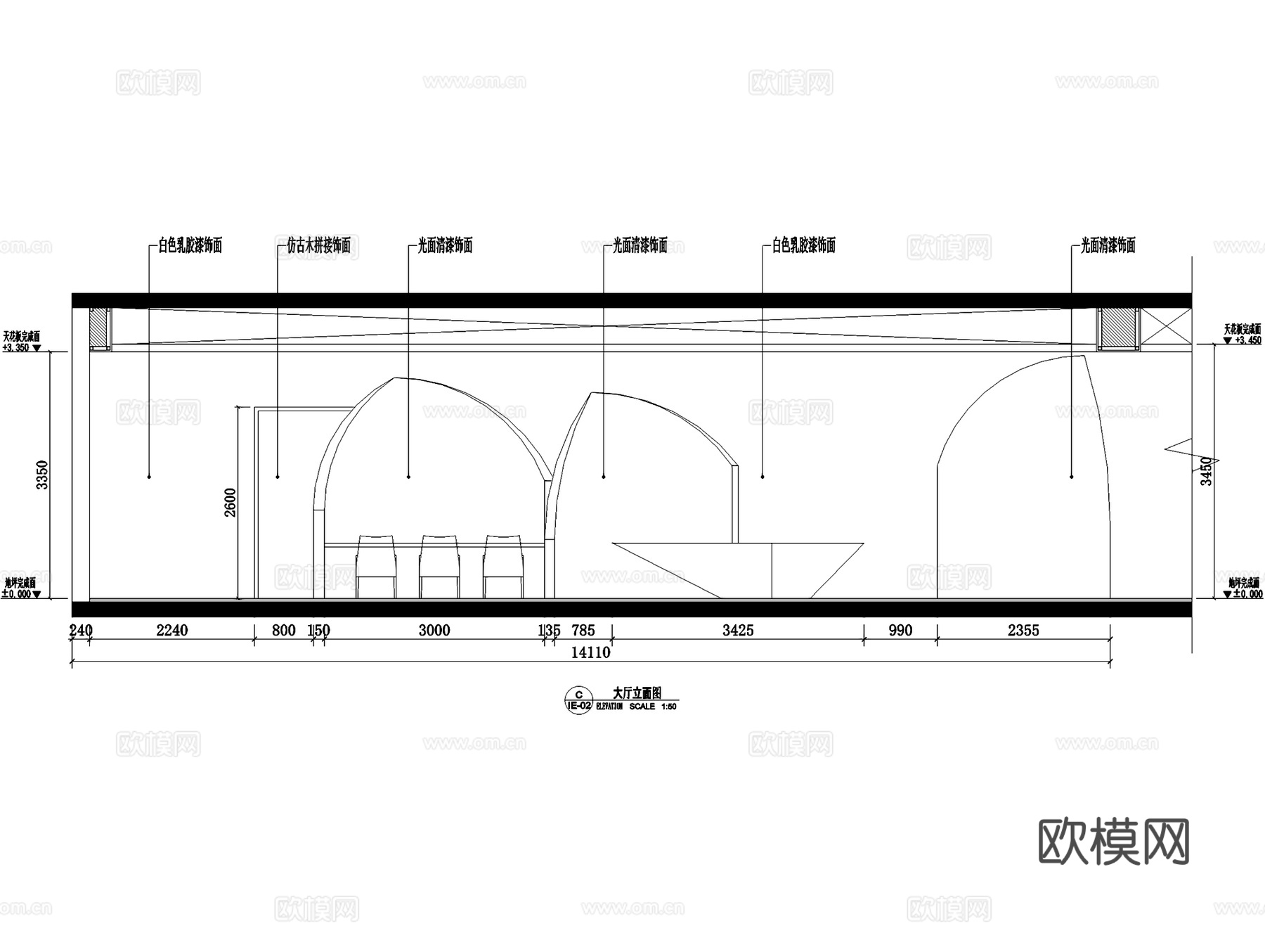 泉州港船舶文化展示馆室内工装CAD施工图cad施工图