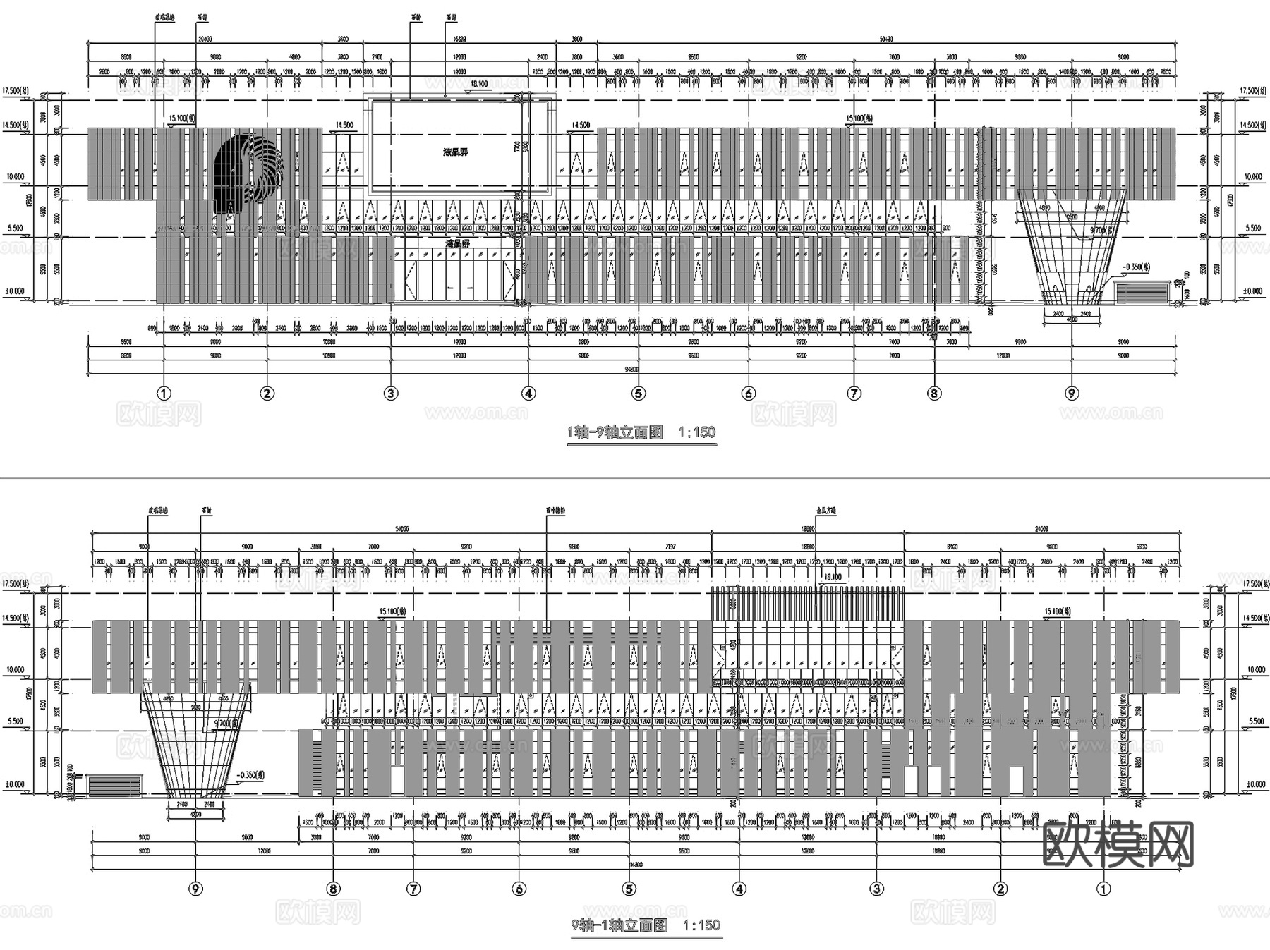 庞口农业机械装备制造交易中心产业规划馆建筑CAD施工图整套cad施工图