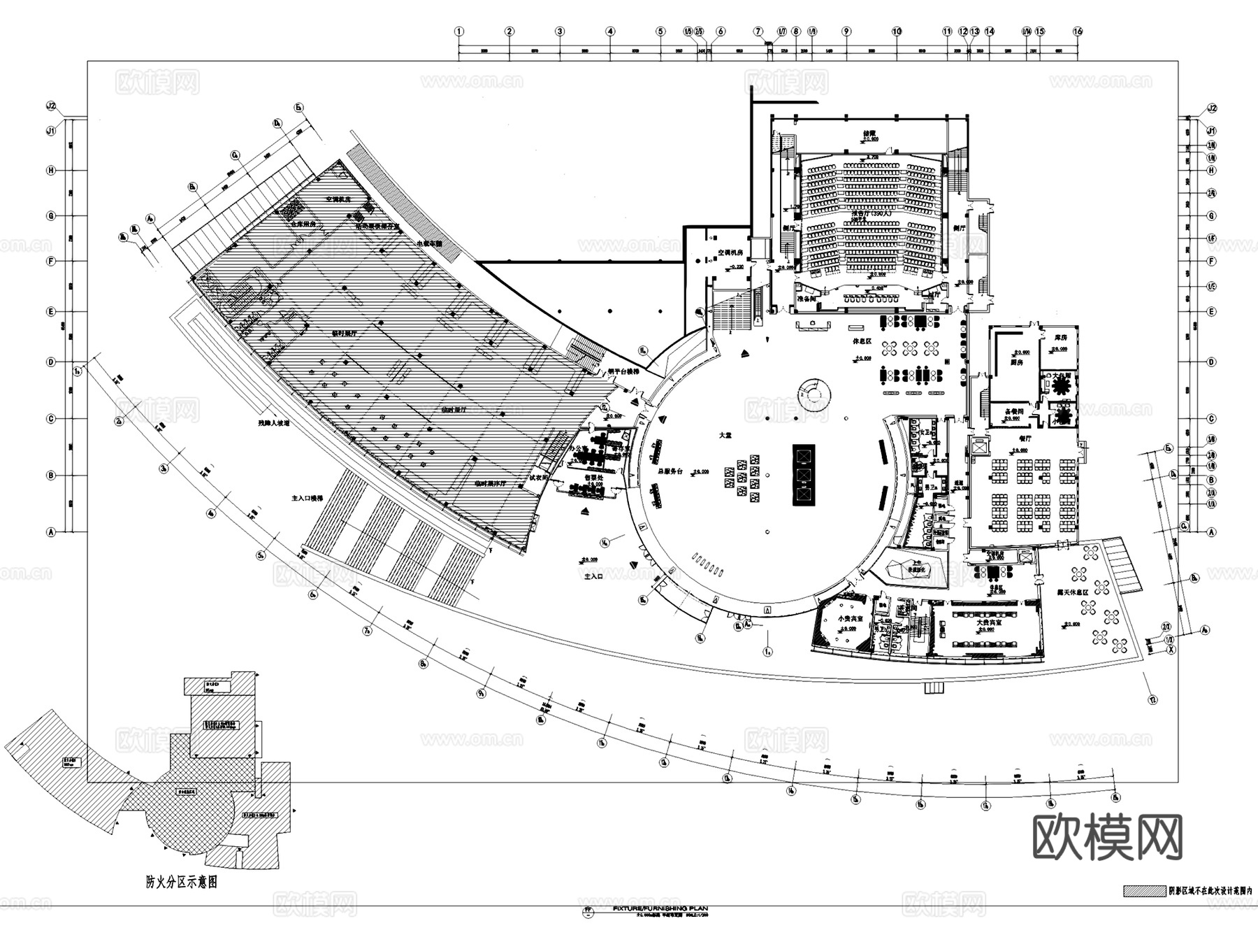 景德镇中国陶瓷博物馆展厅装修室内工装CAD施工图整套cad施工图