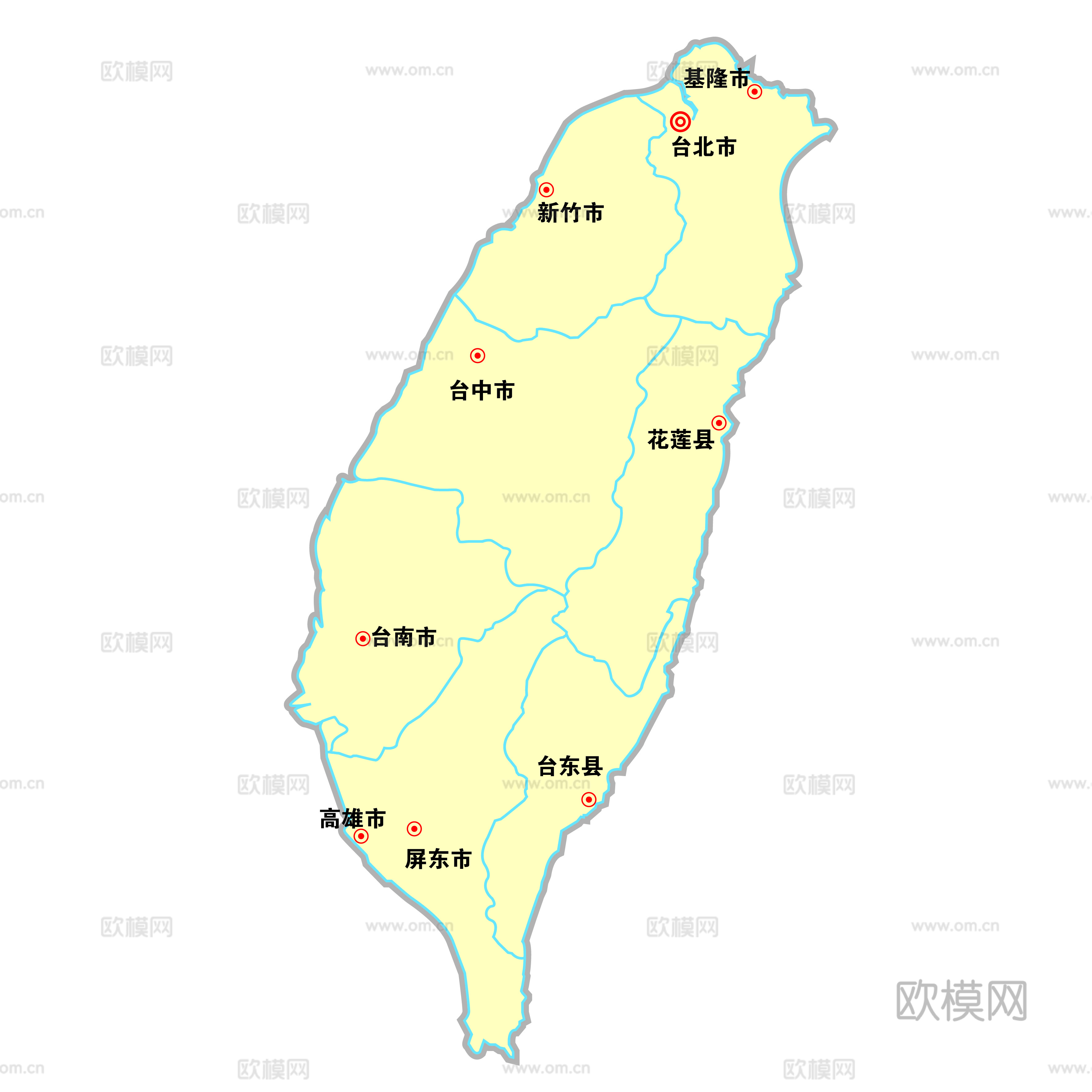 台湾省地图下载