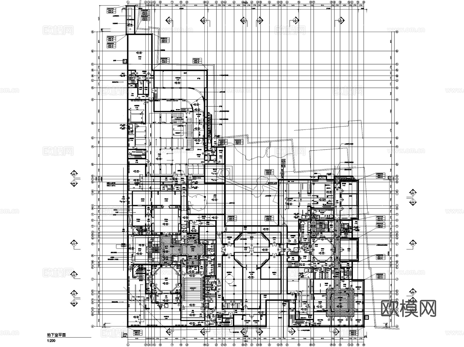苏州博物馆新馆室内工装CAD施工图cad施工图