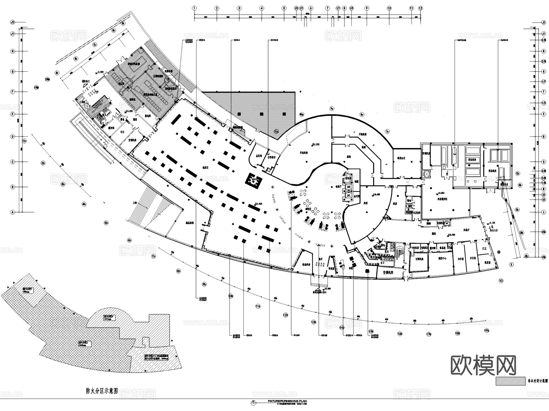 景德镇中国陶瓷博物馆展厅装修室内工装CAD施工图整套cad施工图