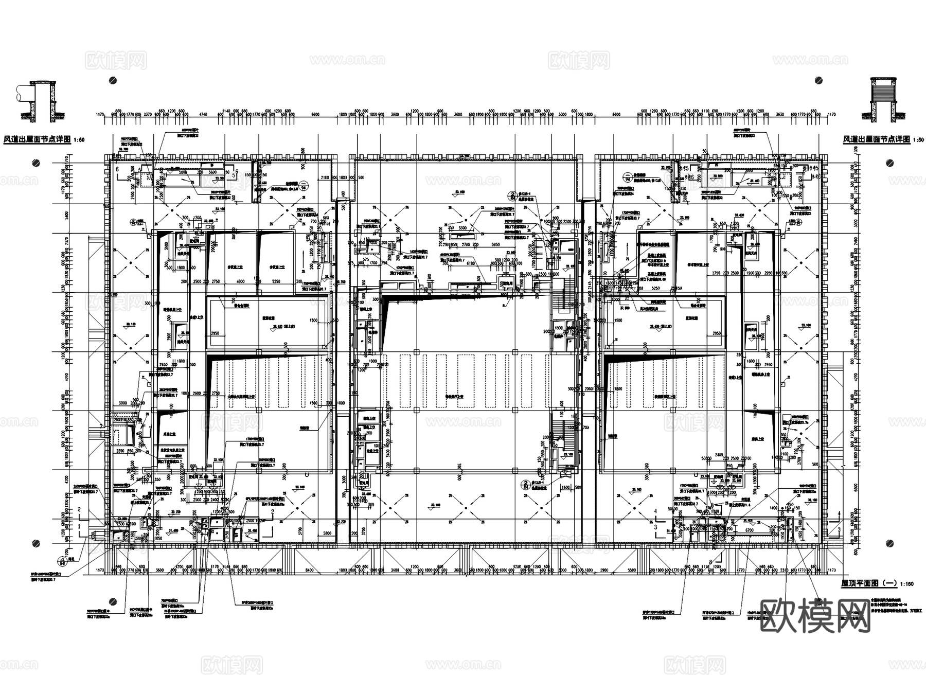 天津滨海现代美术馆建筑CAD施工图整套cad施工图