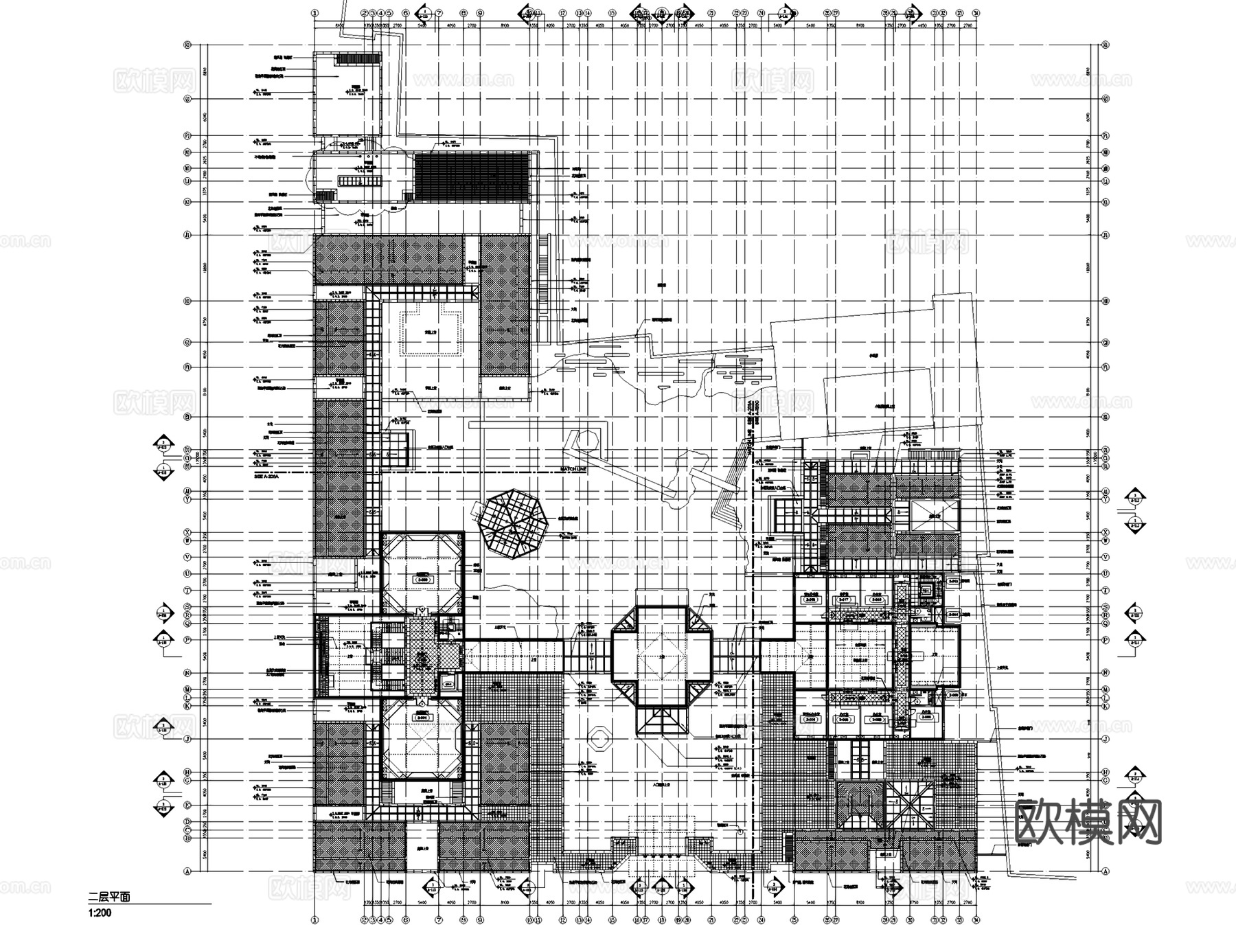 苏州博物馆新馆室内工装CAD施工图cad施工图