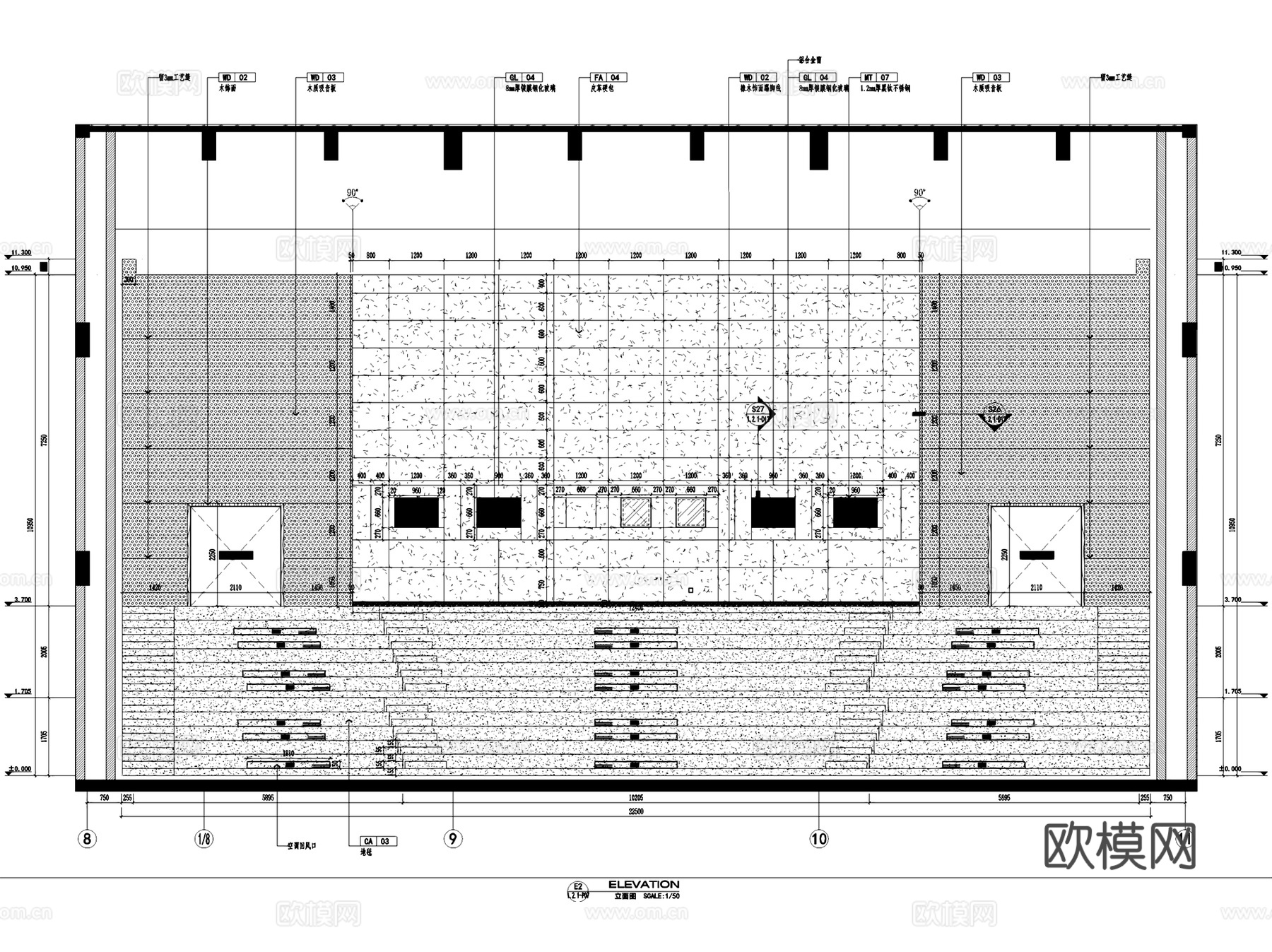景德镇中国陶瓷博物馆展厅装修室内工装CAD施工图整套cad施工图