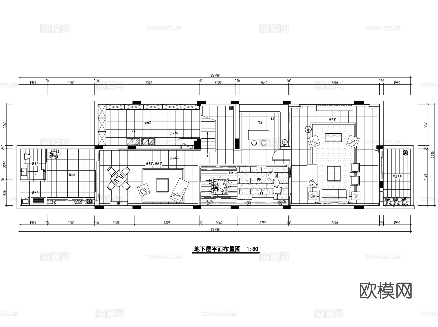 宝安曦城欧式三层别墅室内家装CAD施工图cad施工图