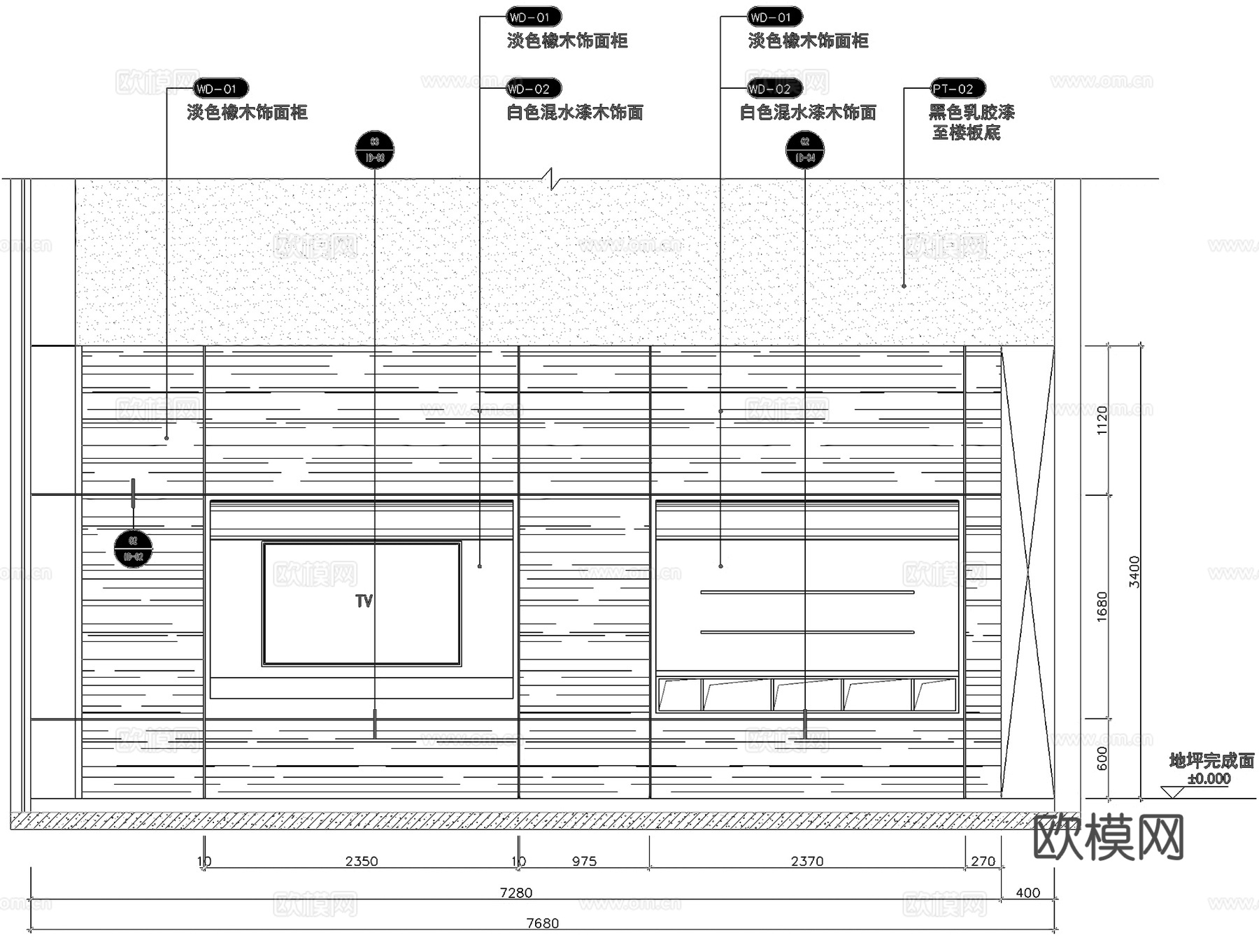 银河国际中心蔚来汽车展厅室内工装CAD施工图整套cad施工图