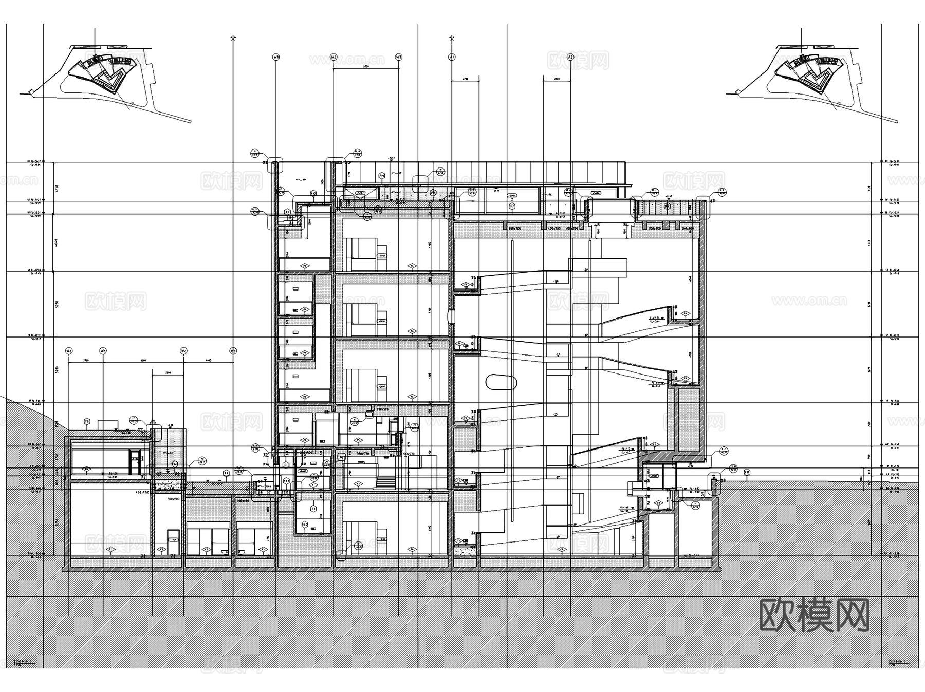 浙江华茂艺术教育博物馆建筑室内CAD施工图整套cad施工图cad施工图