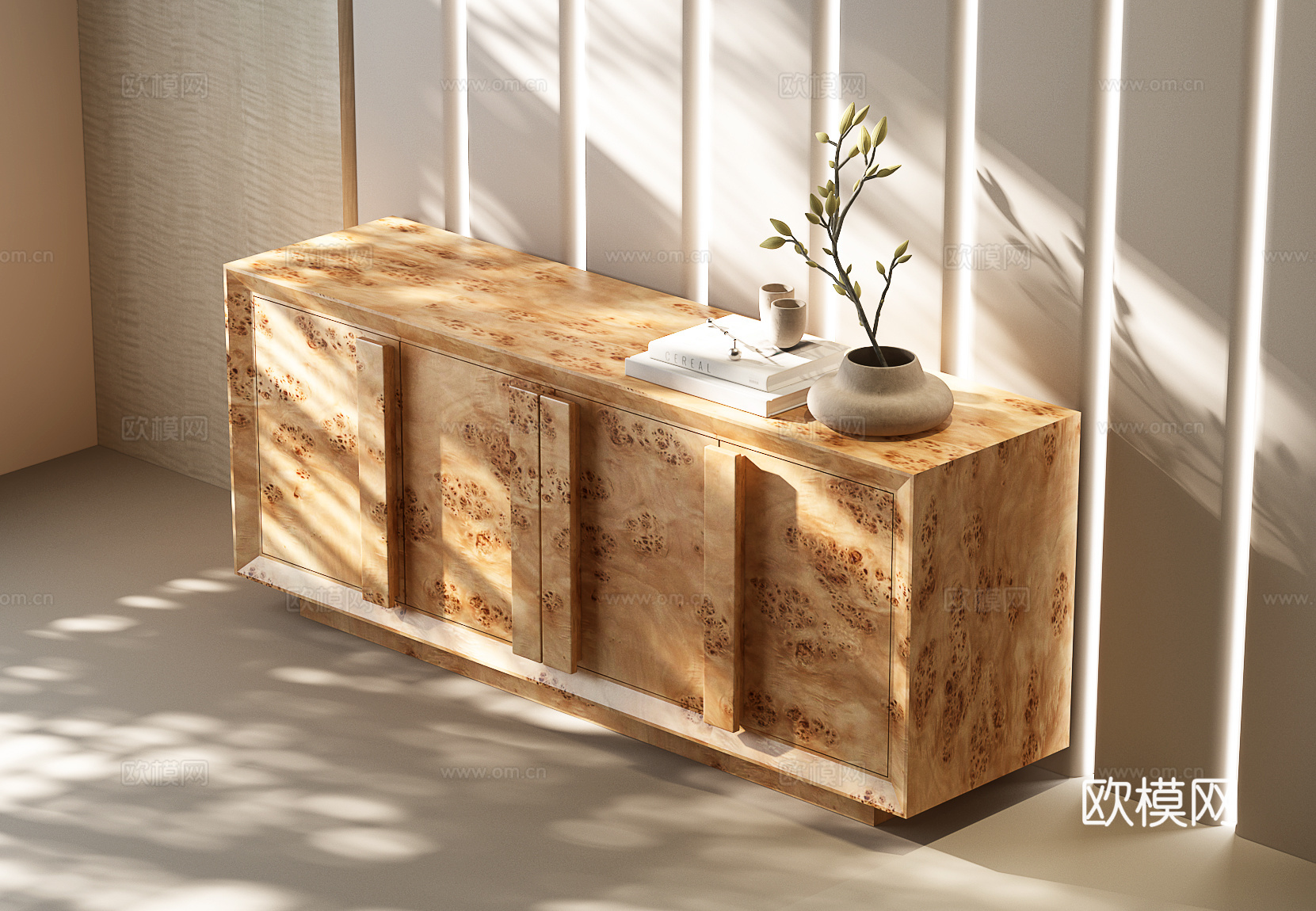 现代中古边柜 现代中古玄关柜 现代中古餐边柜 现代中古斗柜su模型