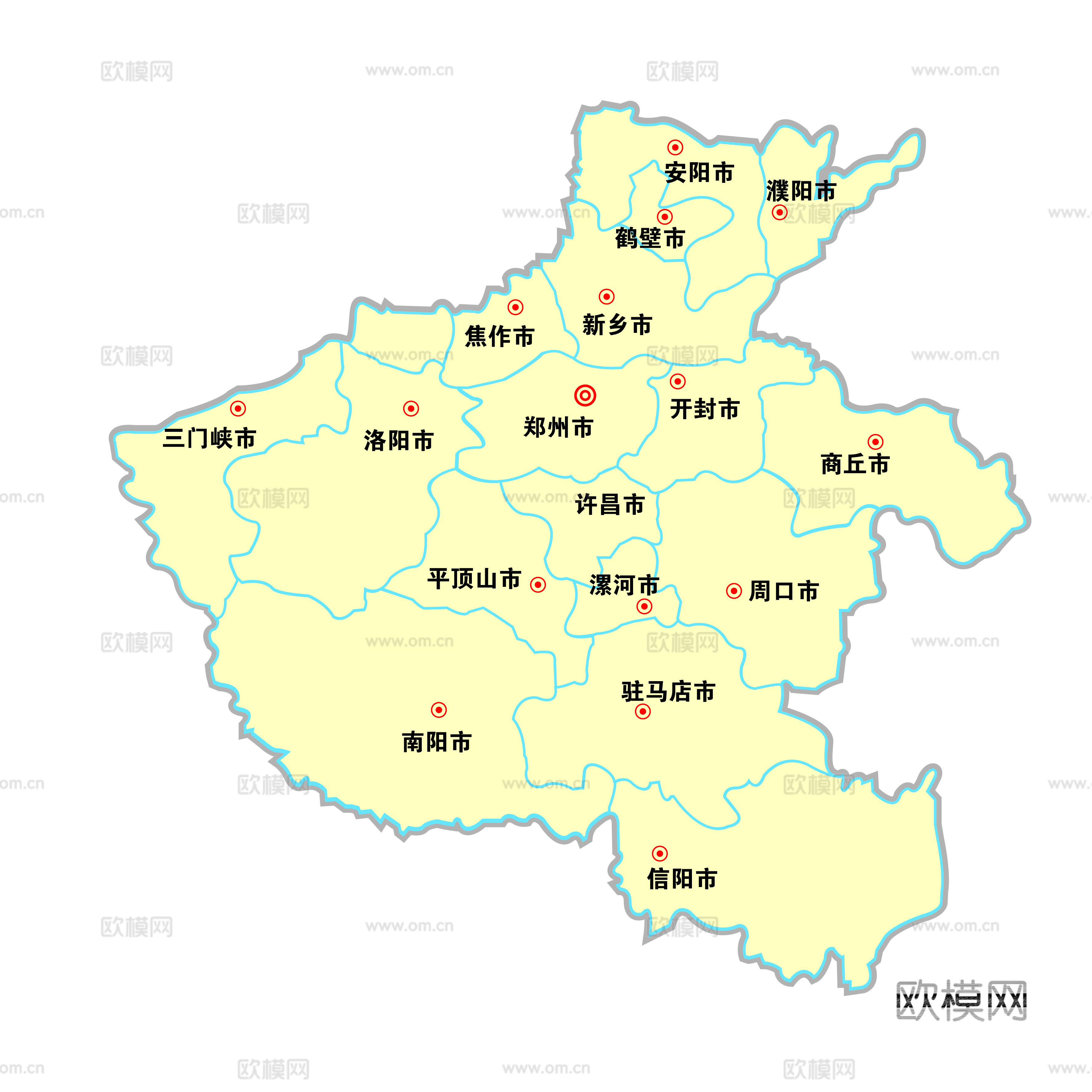 河南省地图下载